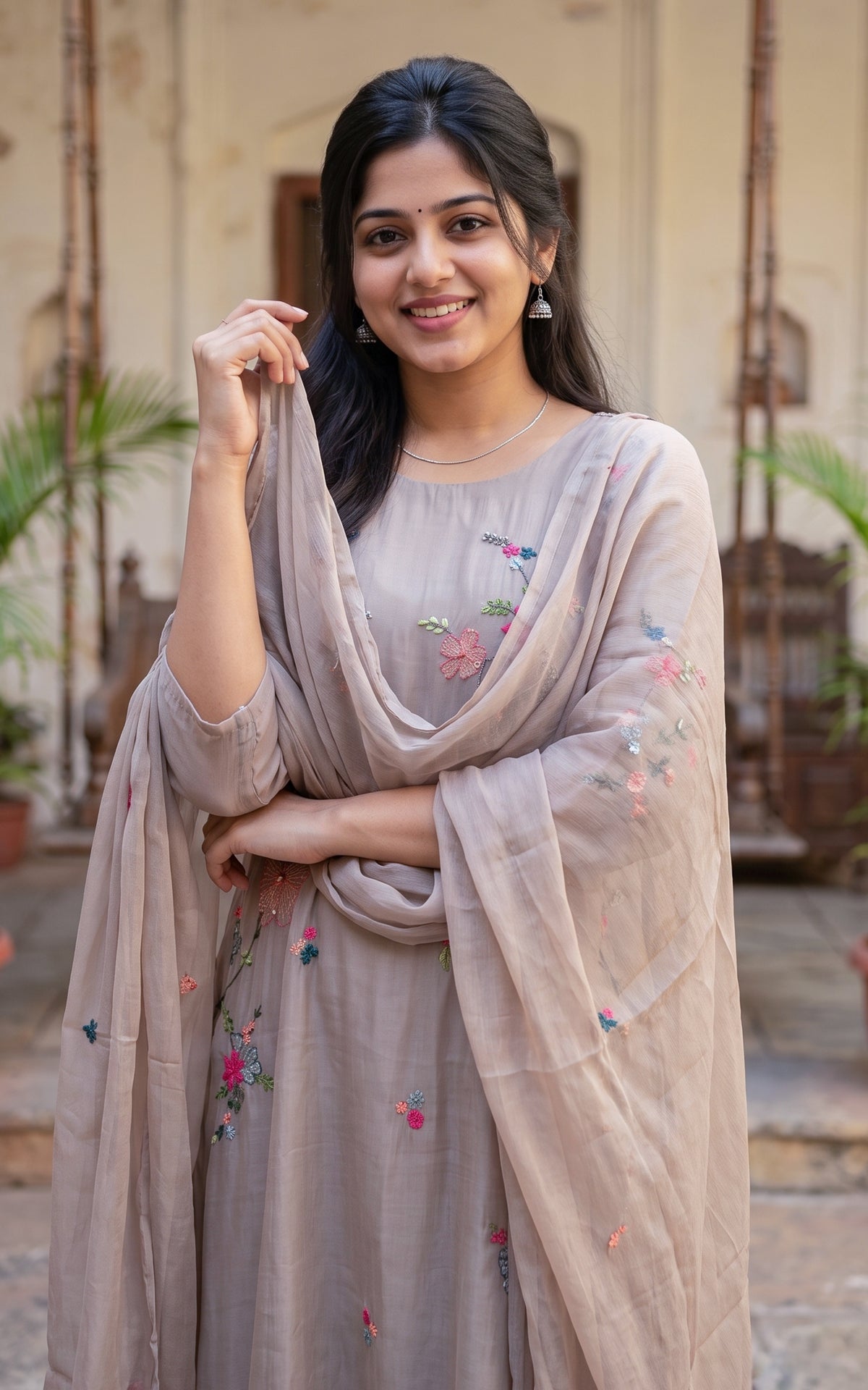 Narmatha (Kurti+Pant+Dupatta)
