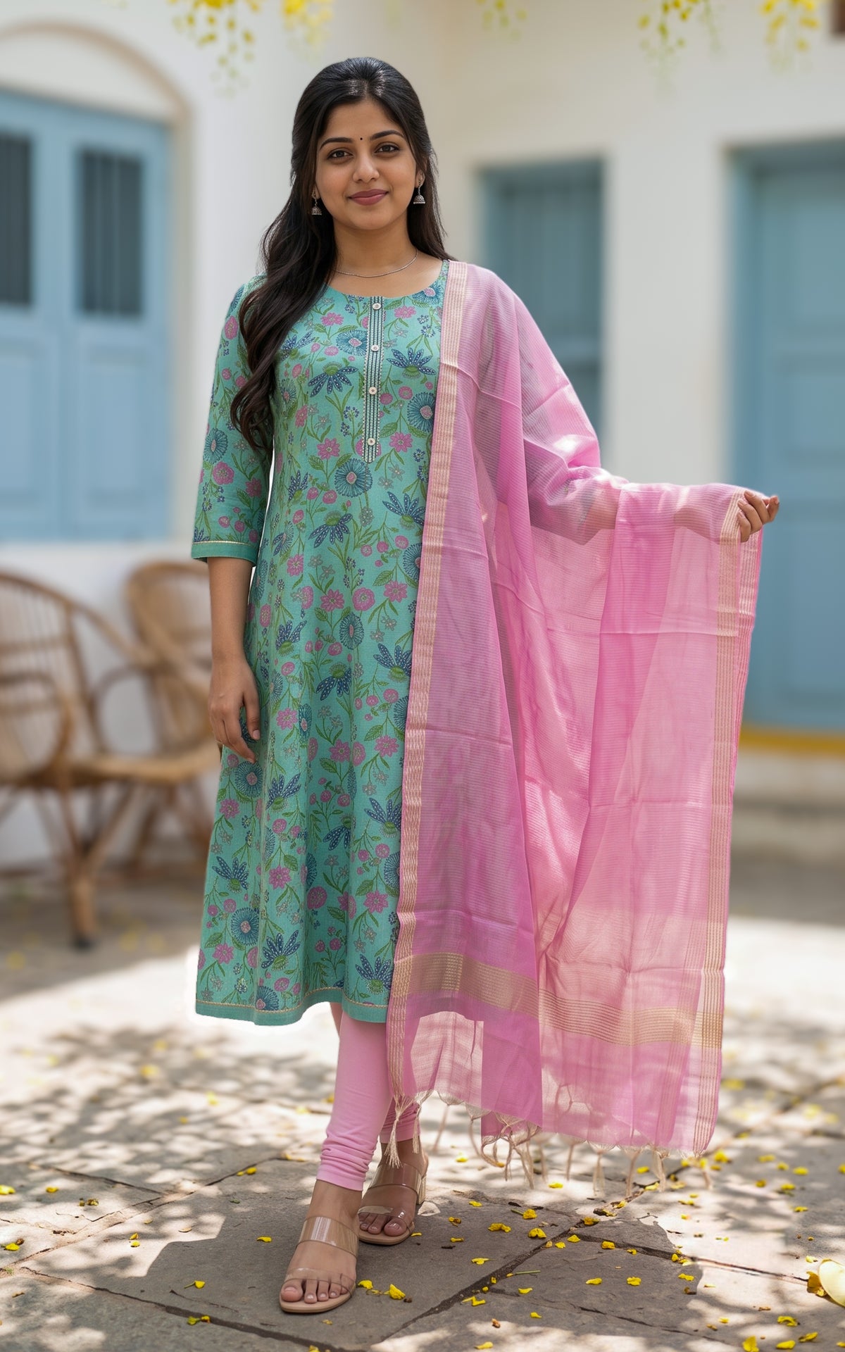 Sharvitha (Kurti+Dupatta)