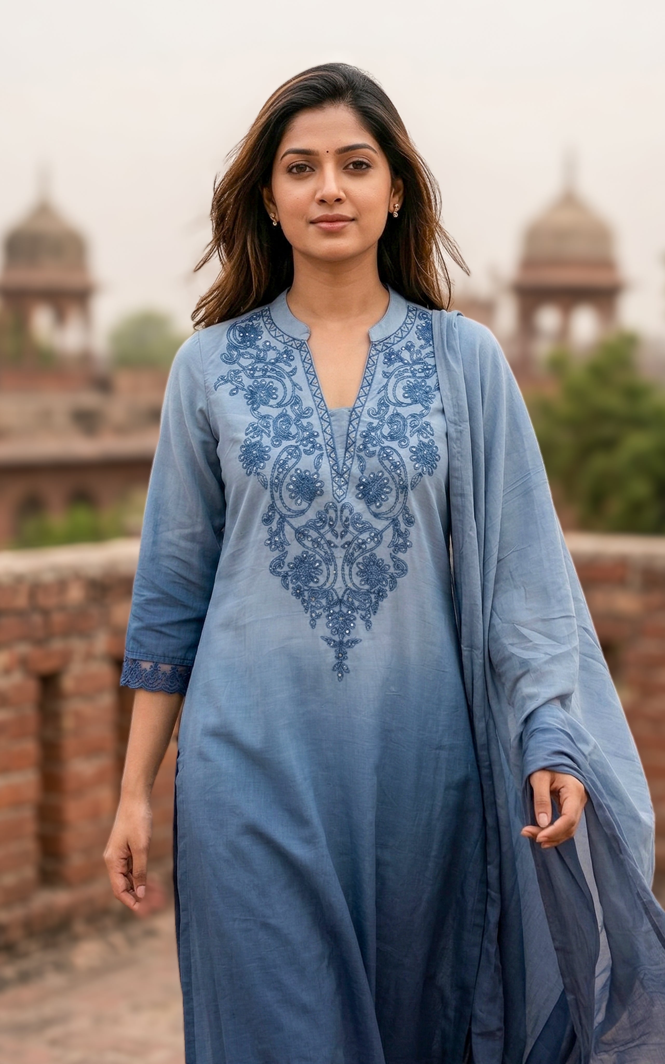 Janvika (Kurti+Pant+Dupatta)