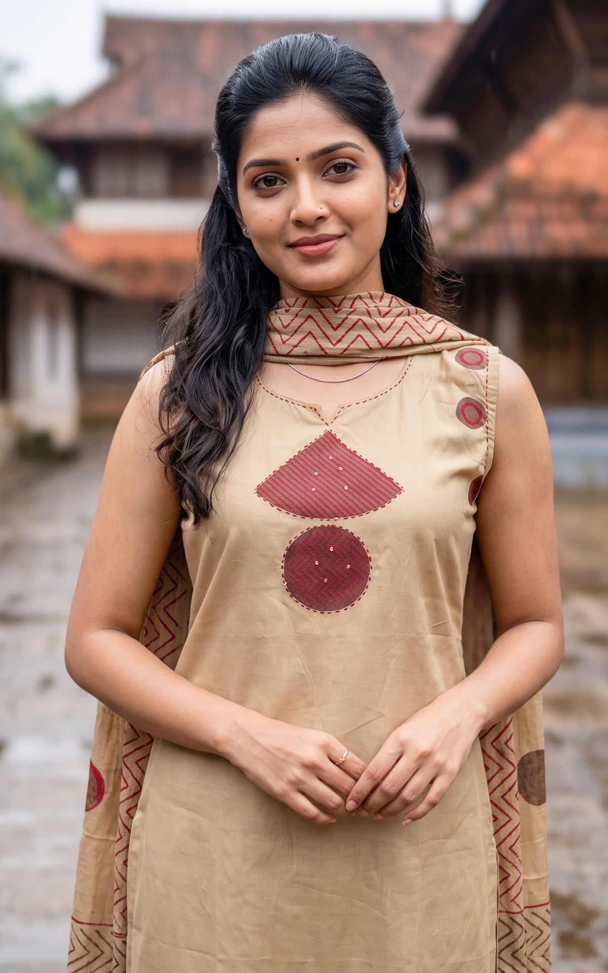 Vijitha Handblock (Kurti+Pant+Dupatta)