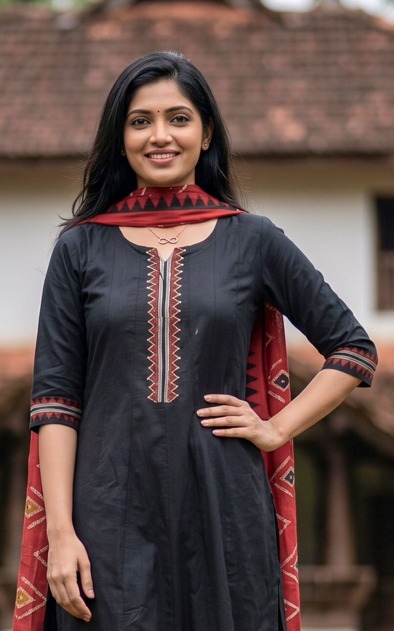 Dakshana Handblock (Kurti+Pant+Dupatta)