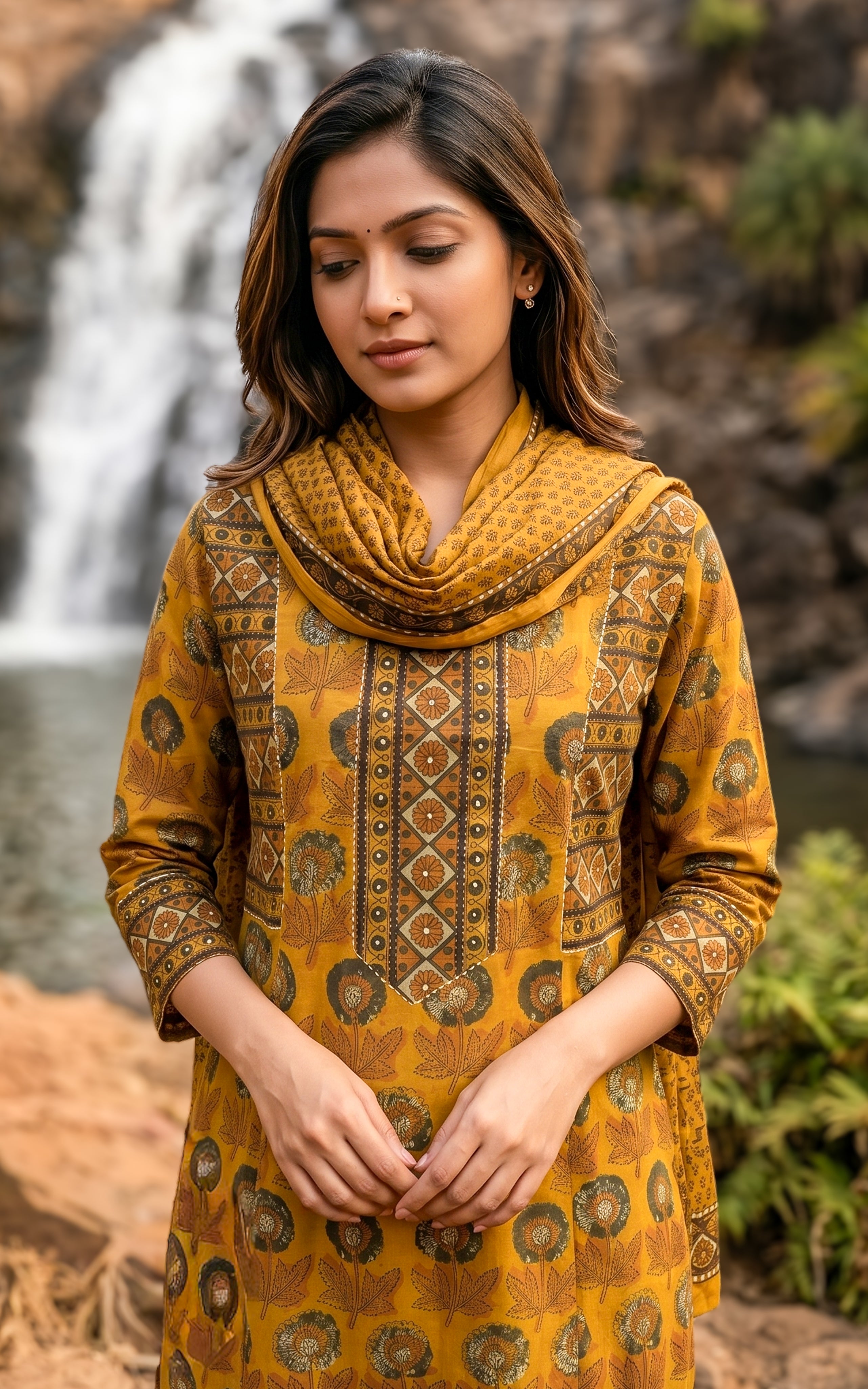 Ethnic cotton kurti set for women