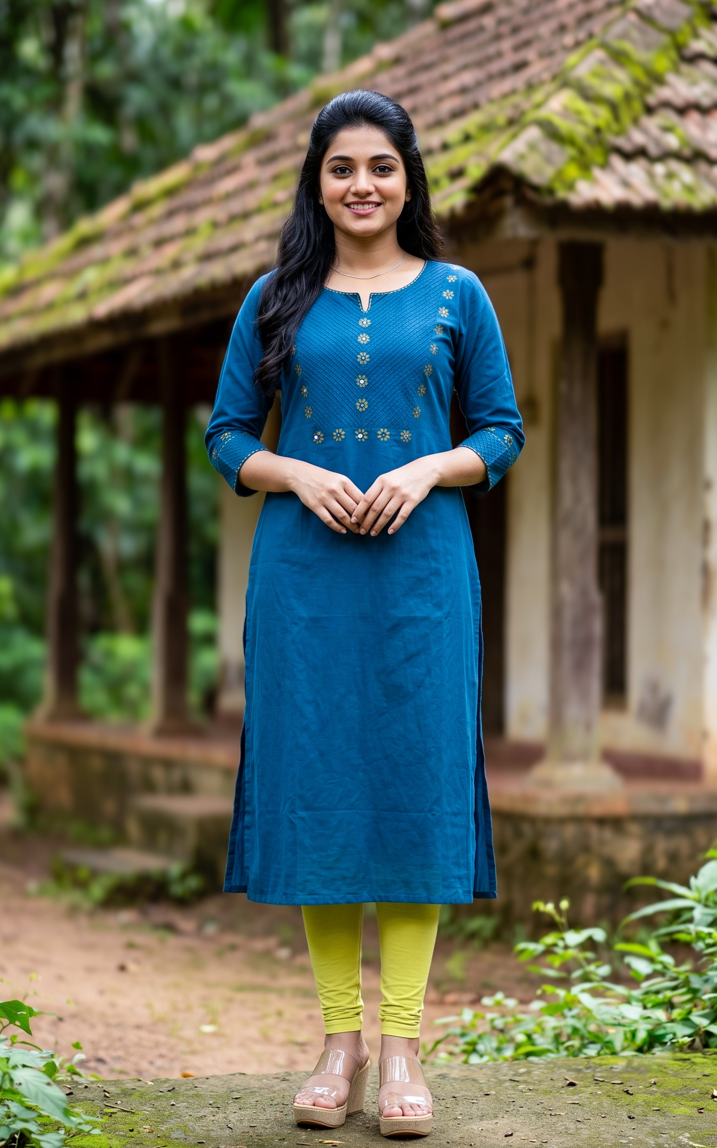 Masani Teal (Only Kurti)