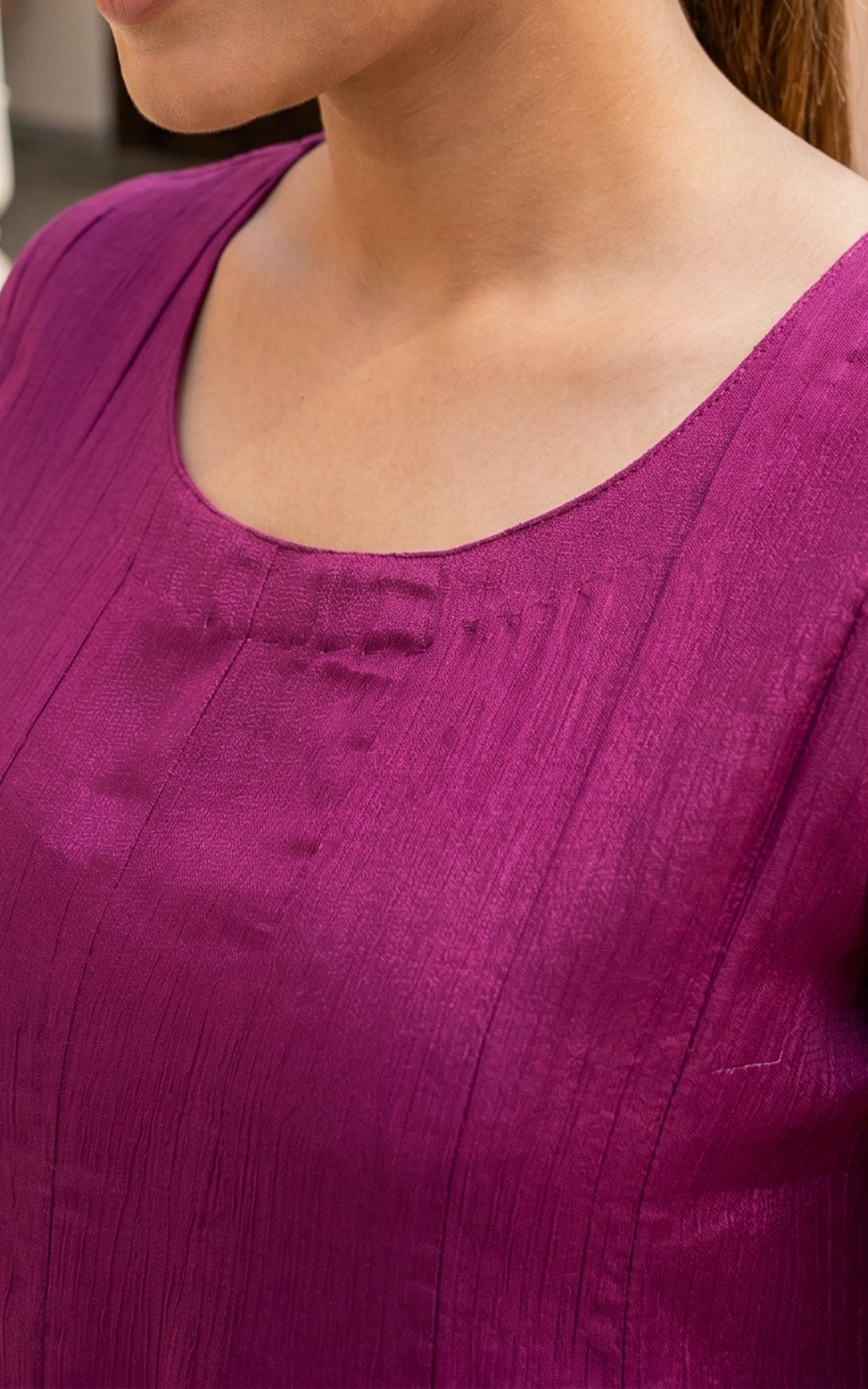 Sreelakha Plum (Kurti+Dupatta)