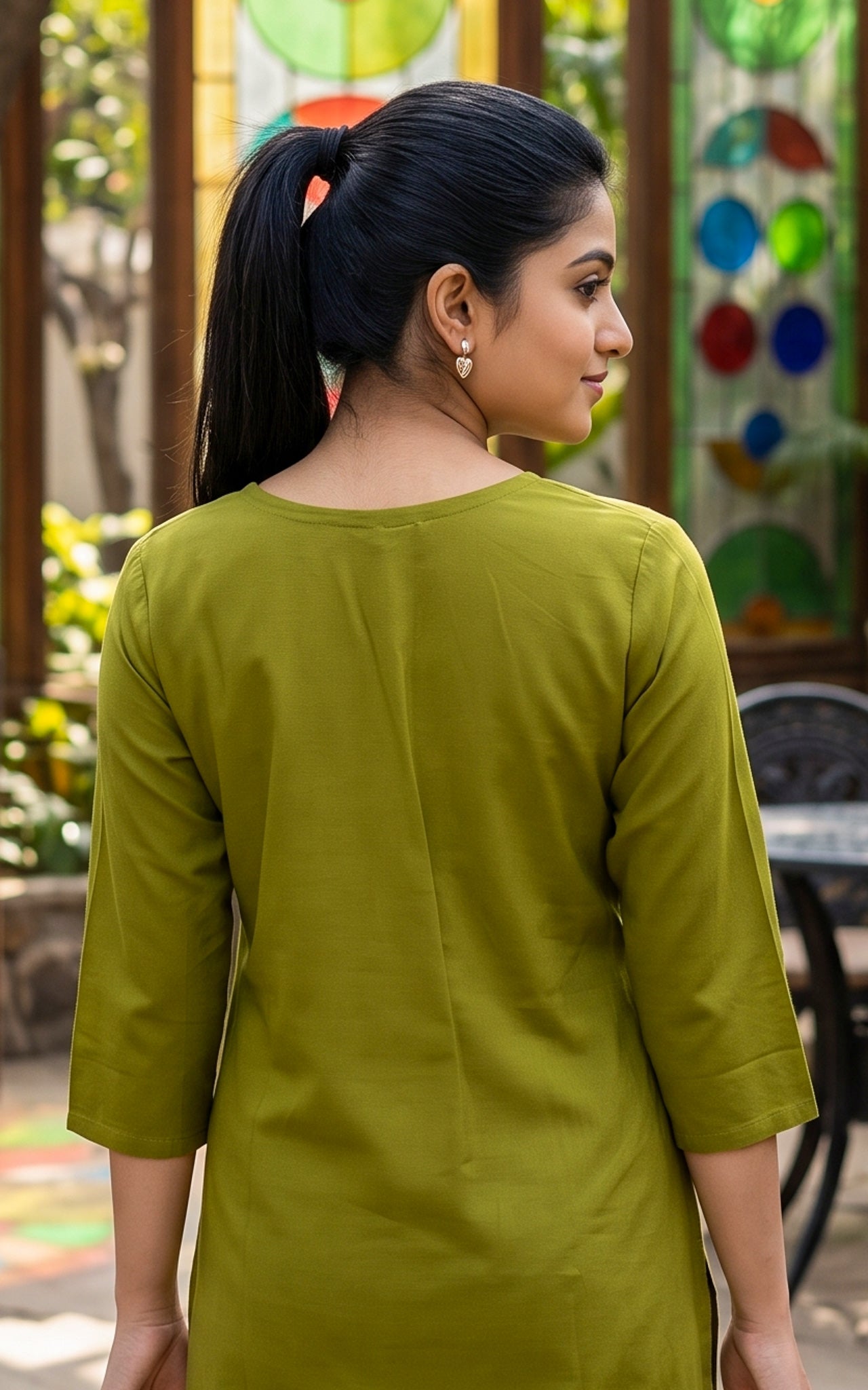 Gayathri Green (Kurti+Pant+Dupatta)