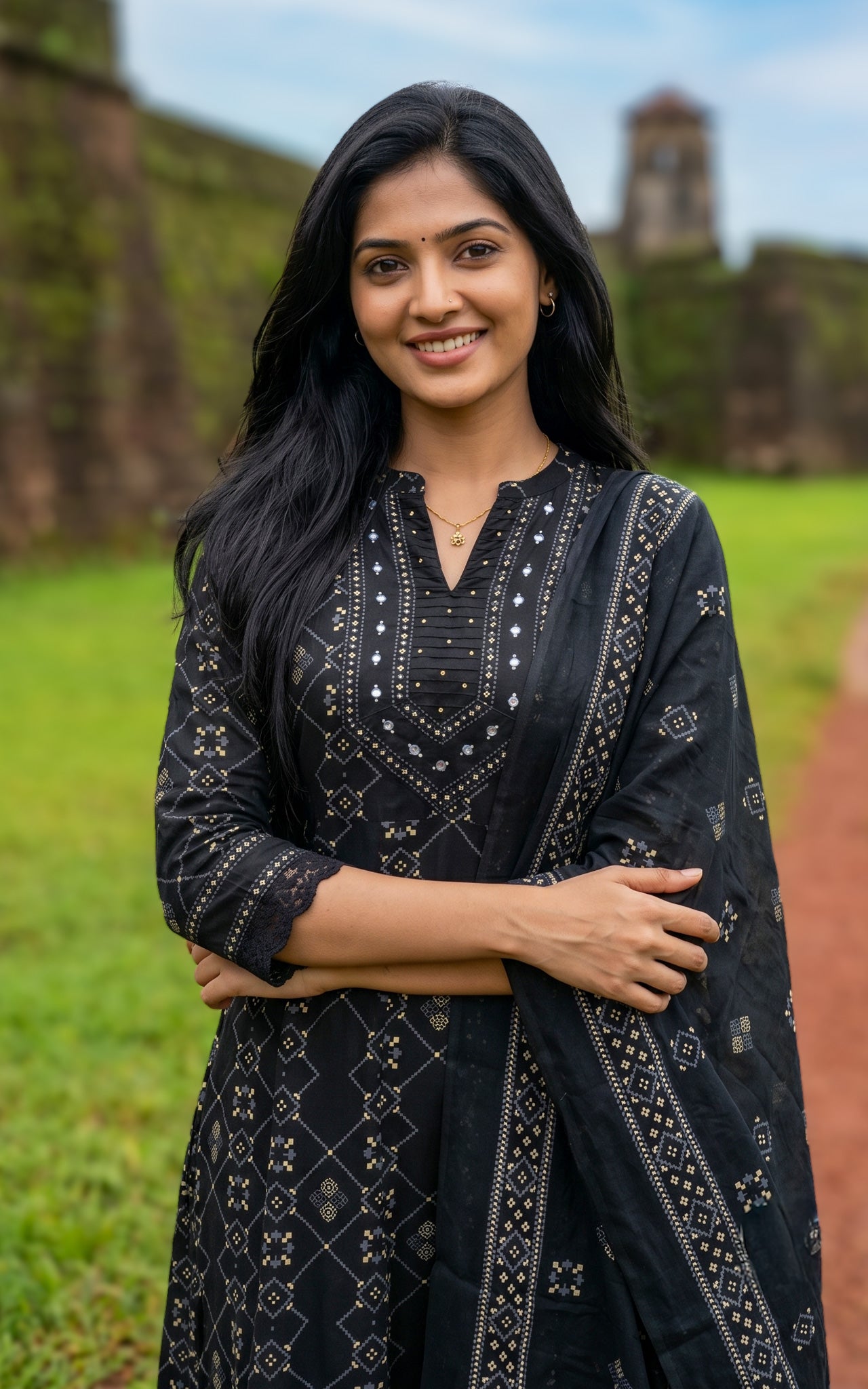 Yashmitha A (Kurti+Pant+Dupatta)