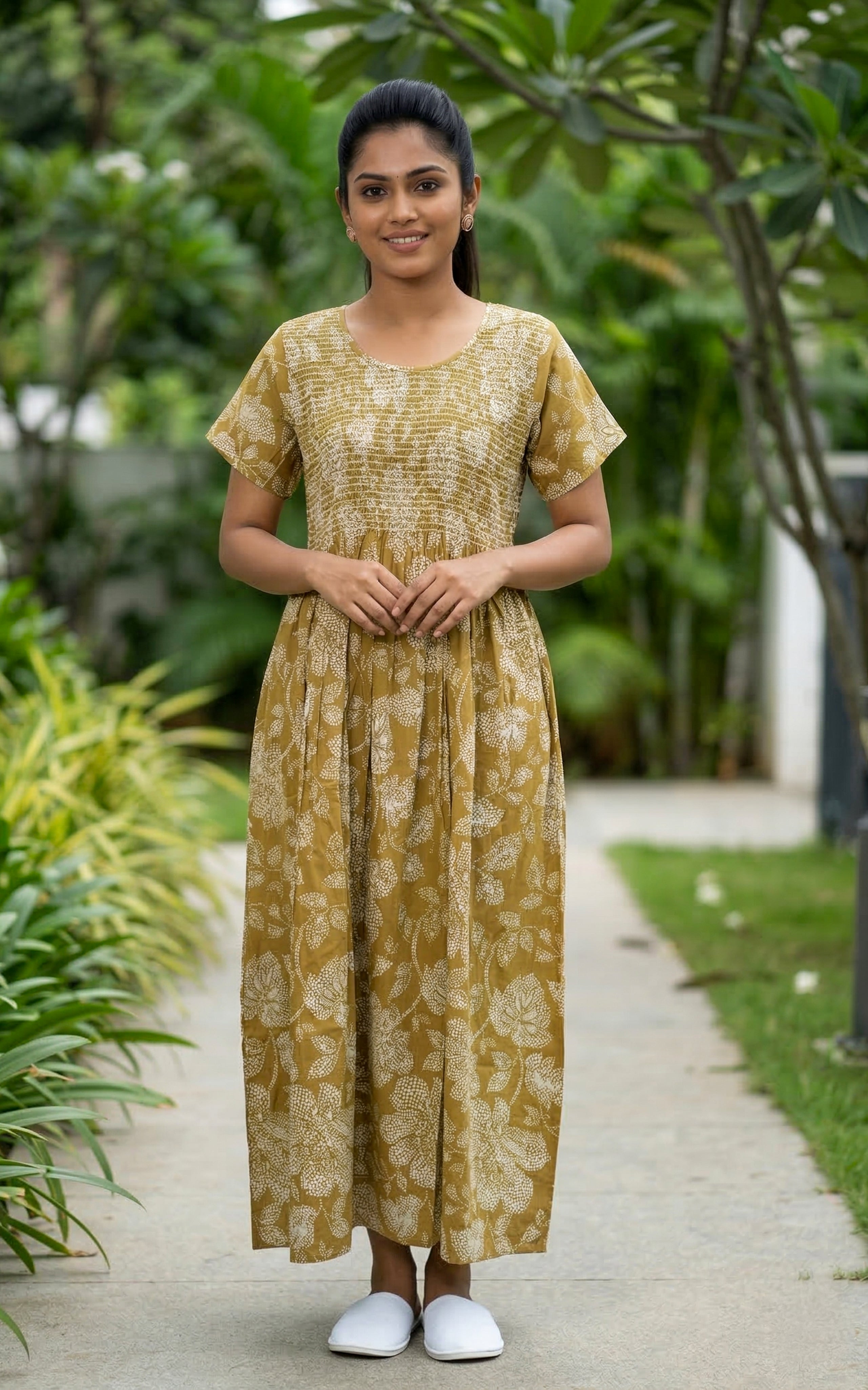 Cotton Straight Fit Nighty-159SS19A