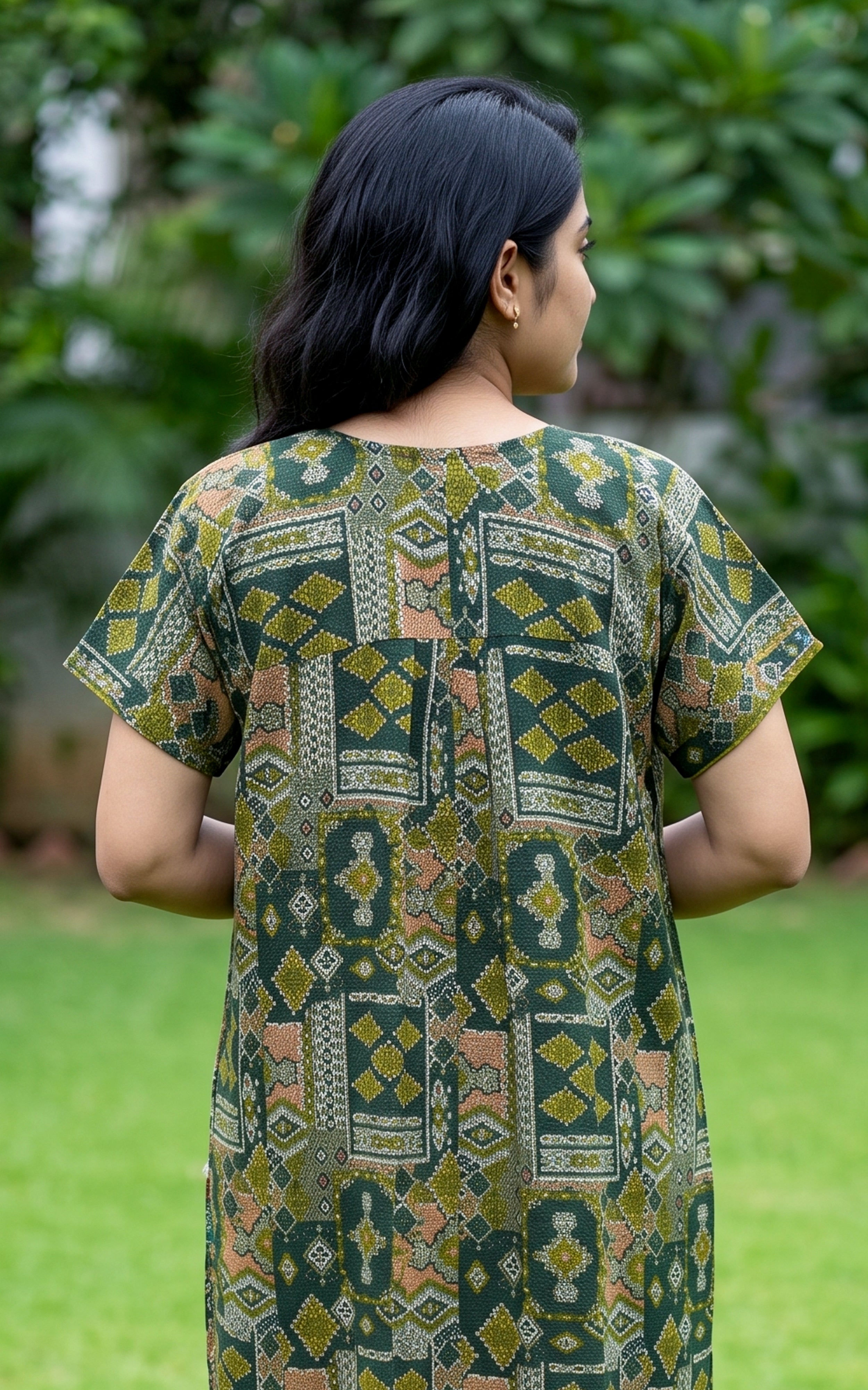 Cotton Straight Fit Nighty-164SS4