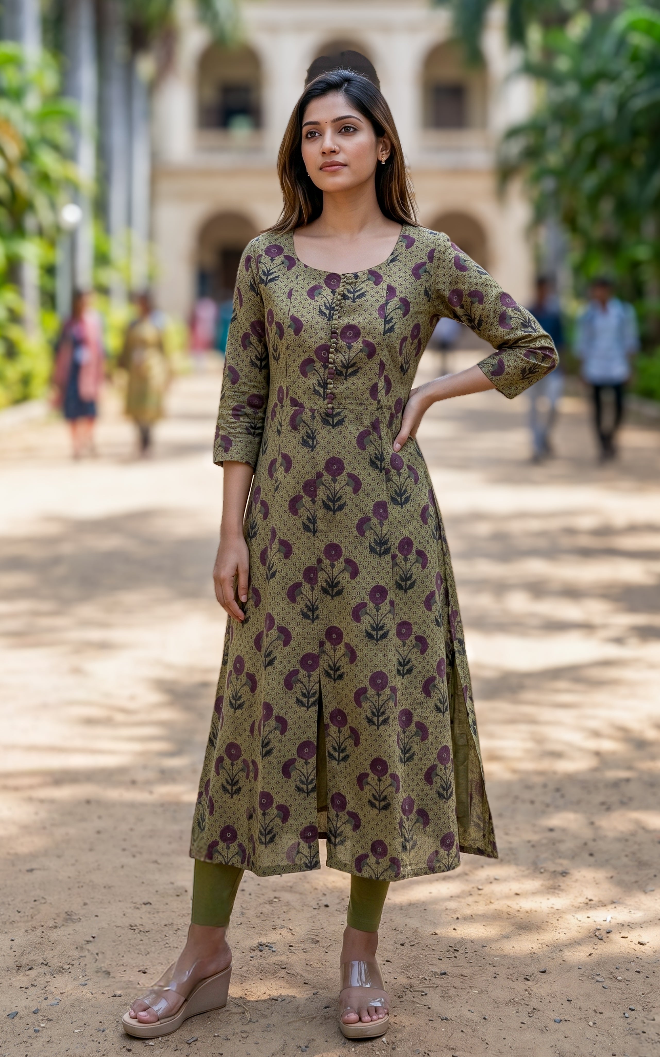 Breathable cotton summer kurti for women