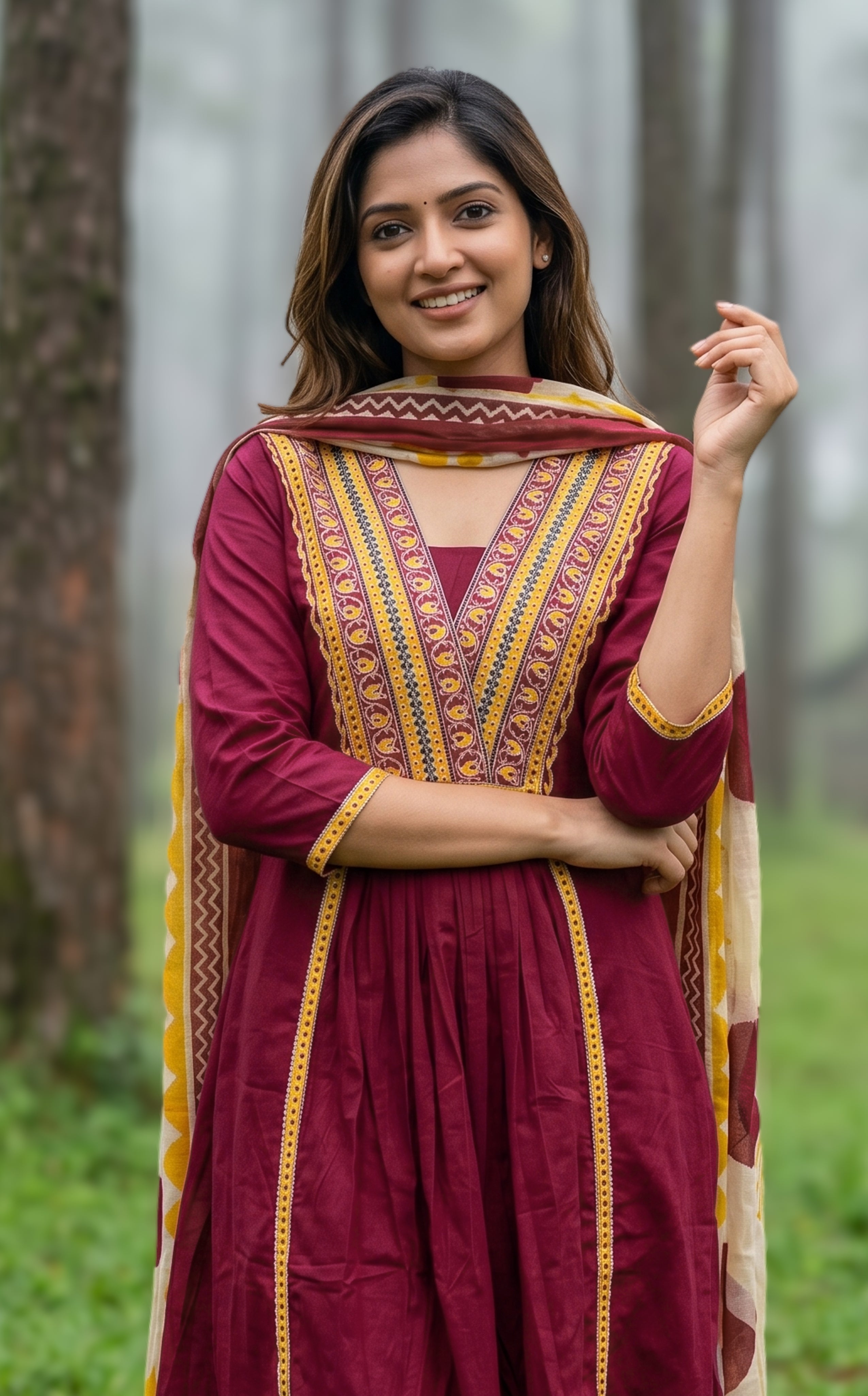 Breathable cotton summer kurti for women