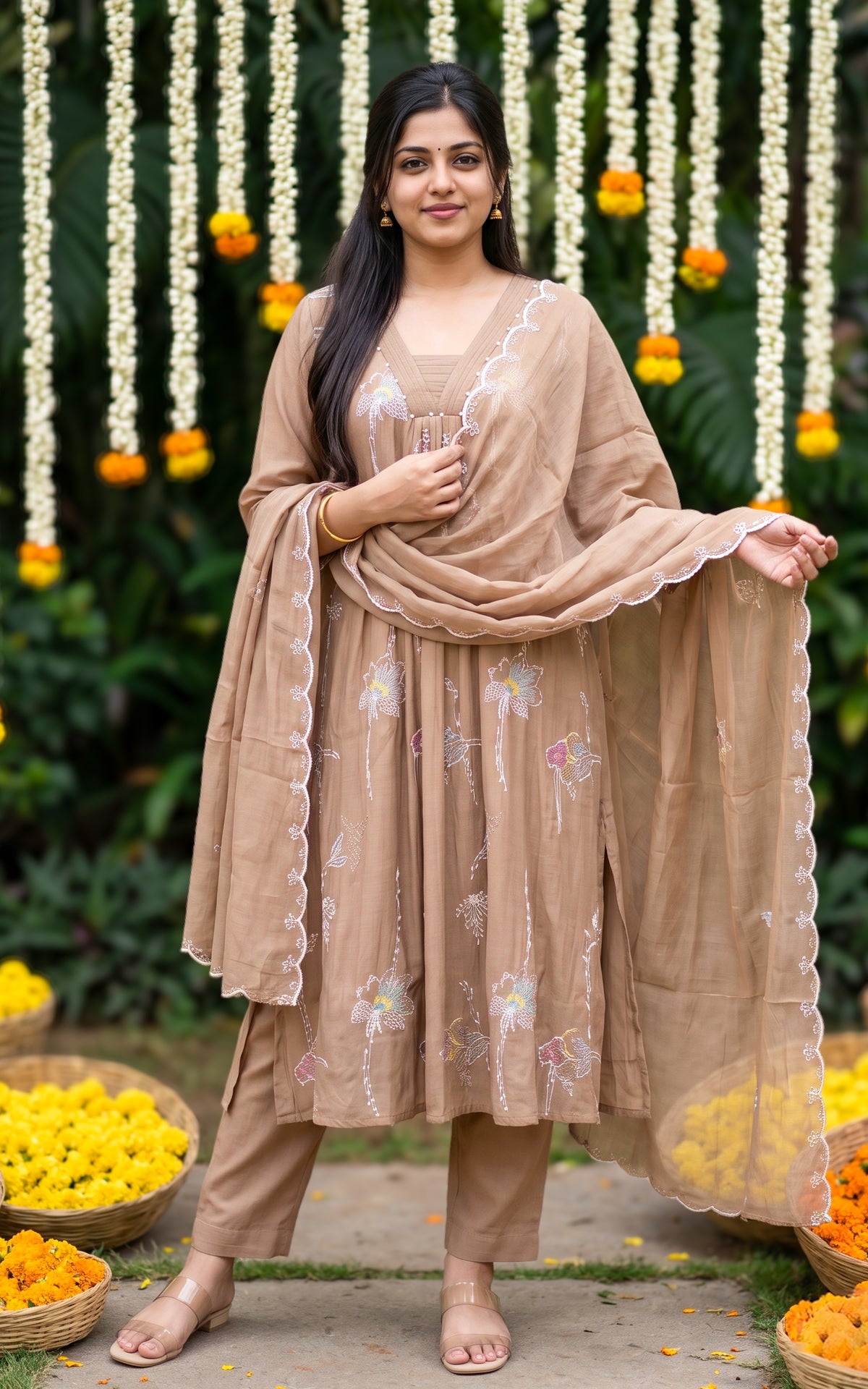 Nayanitha (Kurti+Pant+Dupatta)