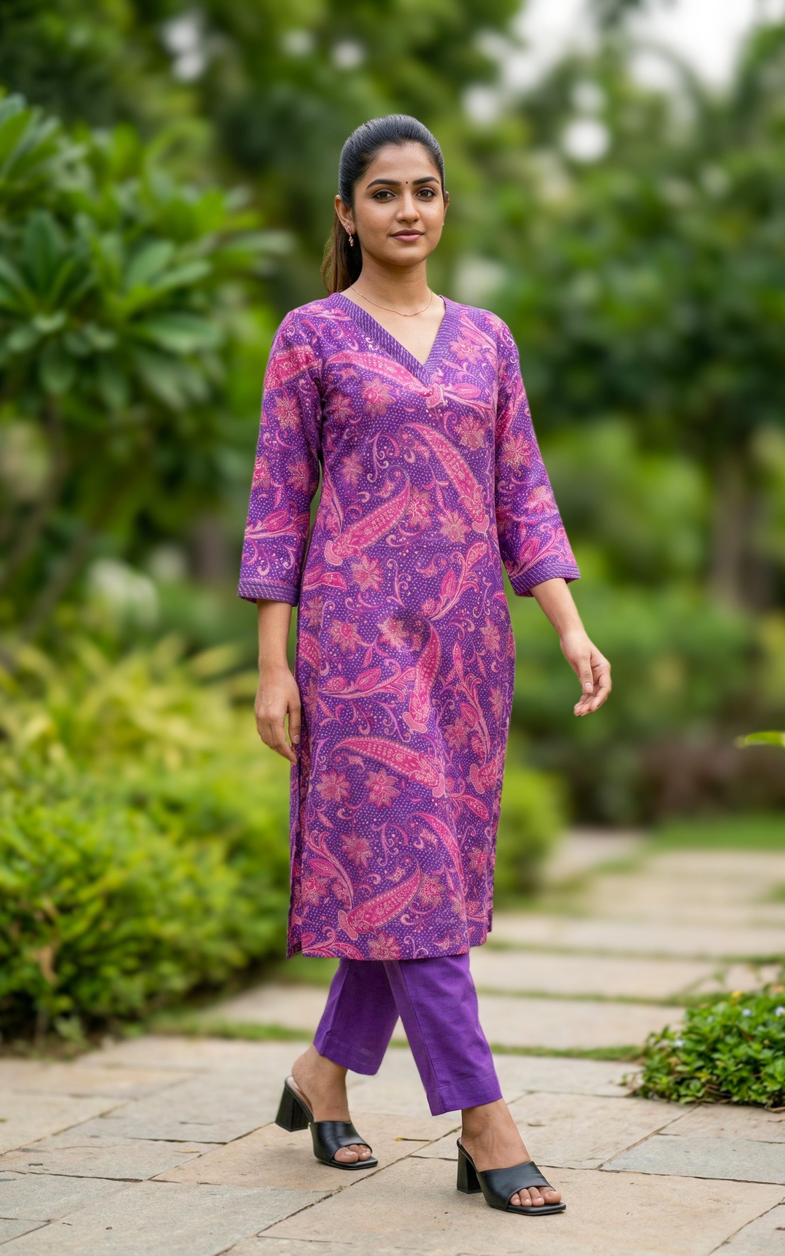 Rathi Violet (Kurti+Pant)