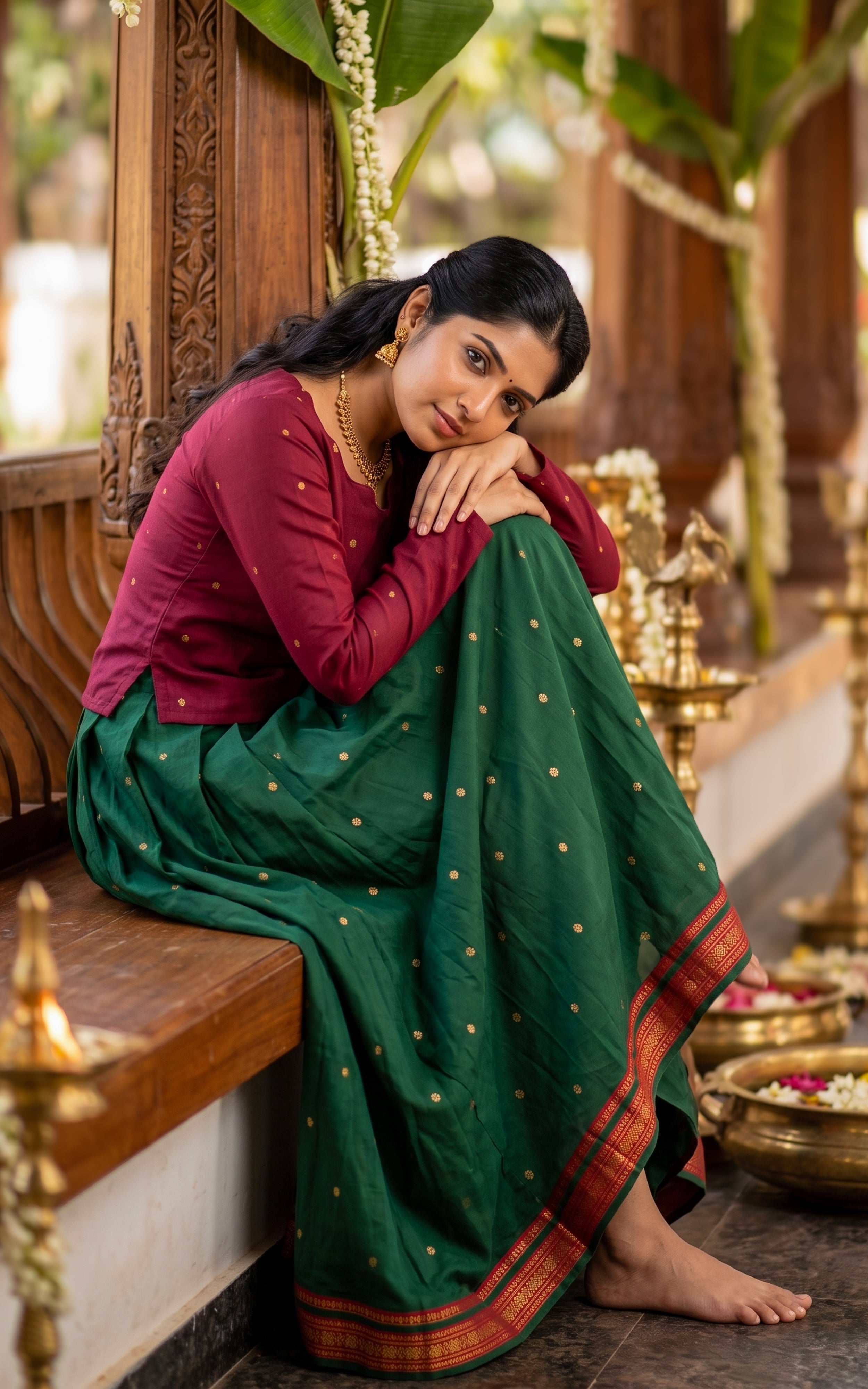 Soundariya Skirt Set