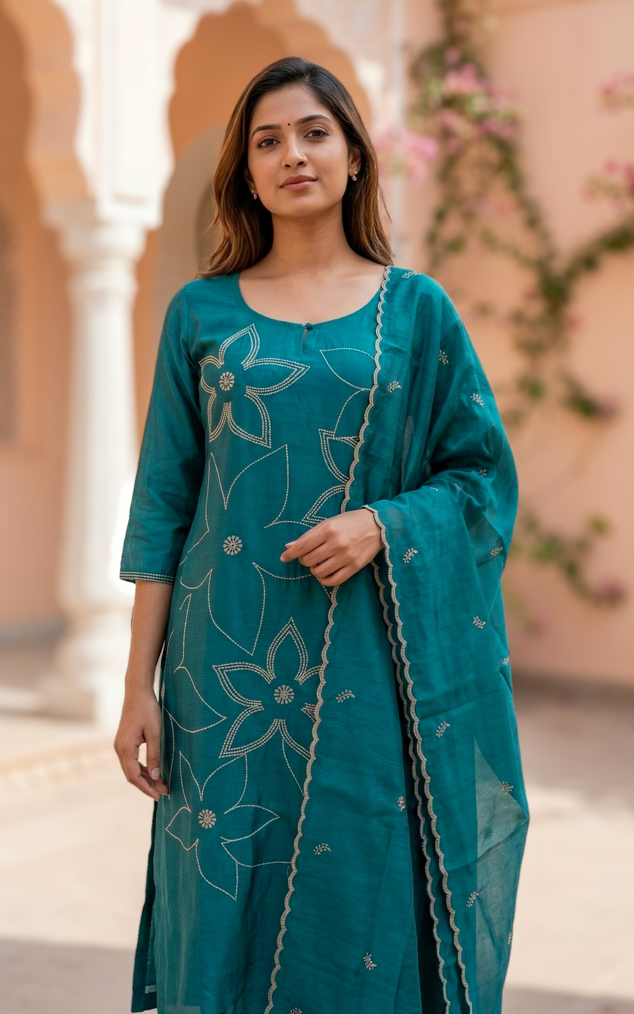 Roshni (Kurti+Pant+Dupatta)