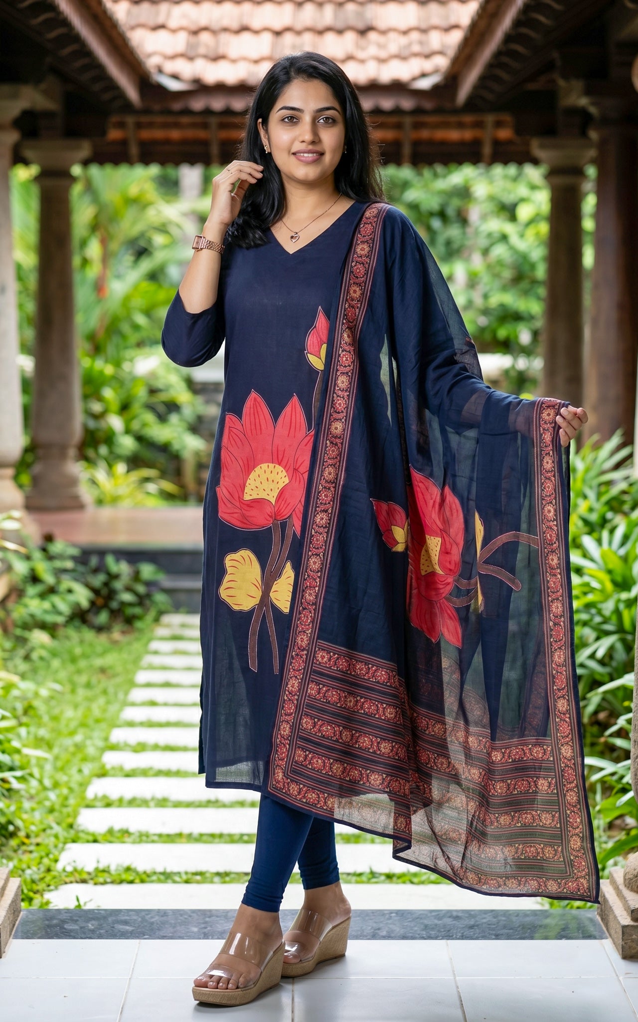 Thamarai (Kurti+Dupatta)