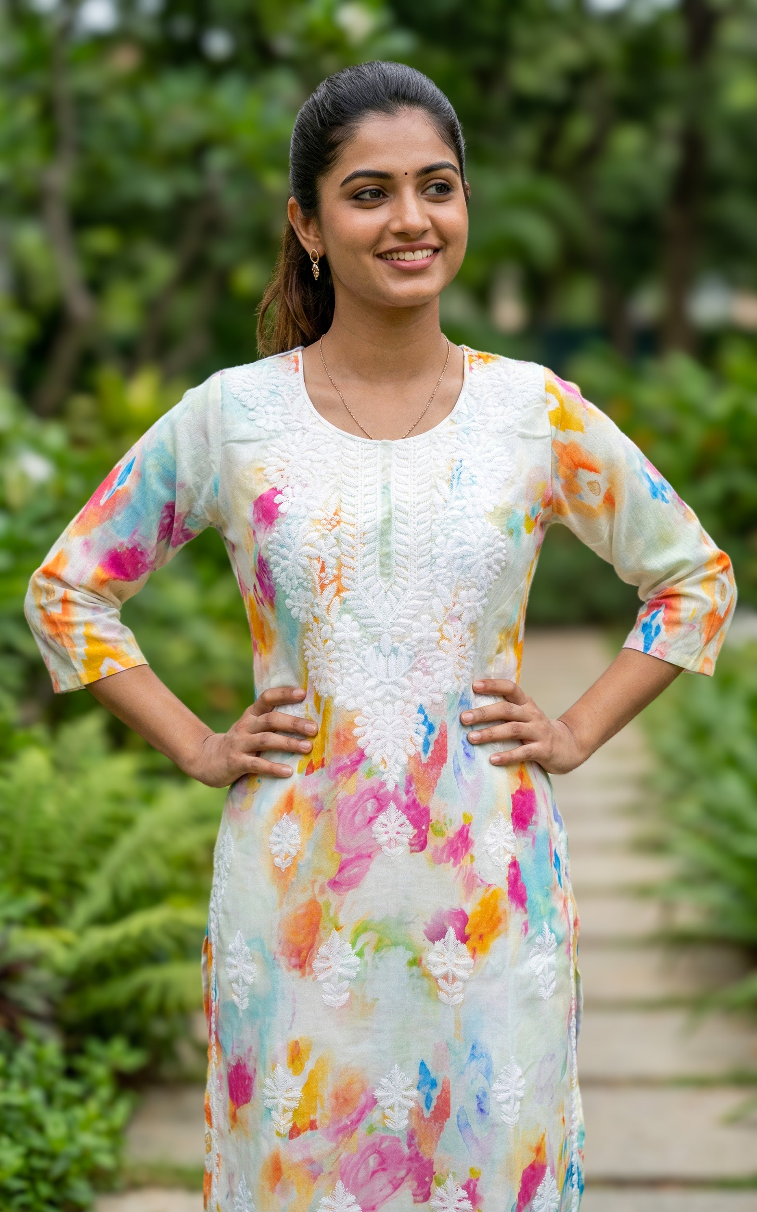 white cotton kurti daily wear
comfortable straight cut kurti
casual chikankari embroidered kurti
soft cotton kurti for everyday wear
