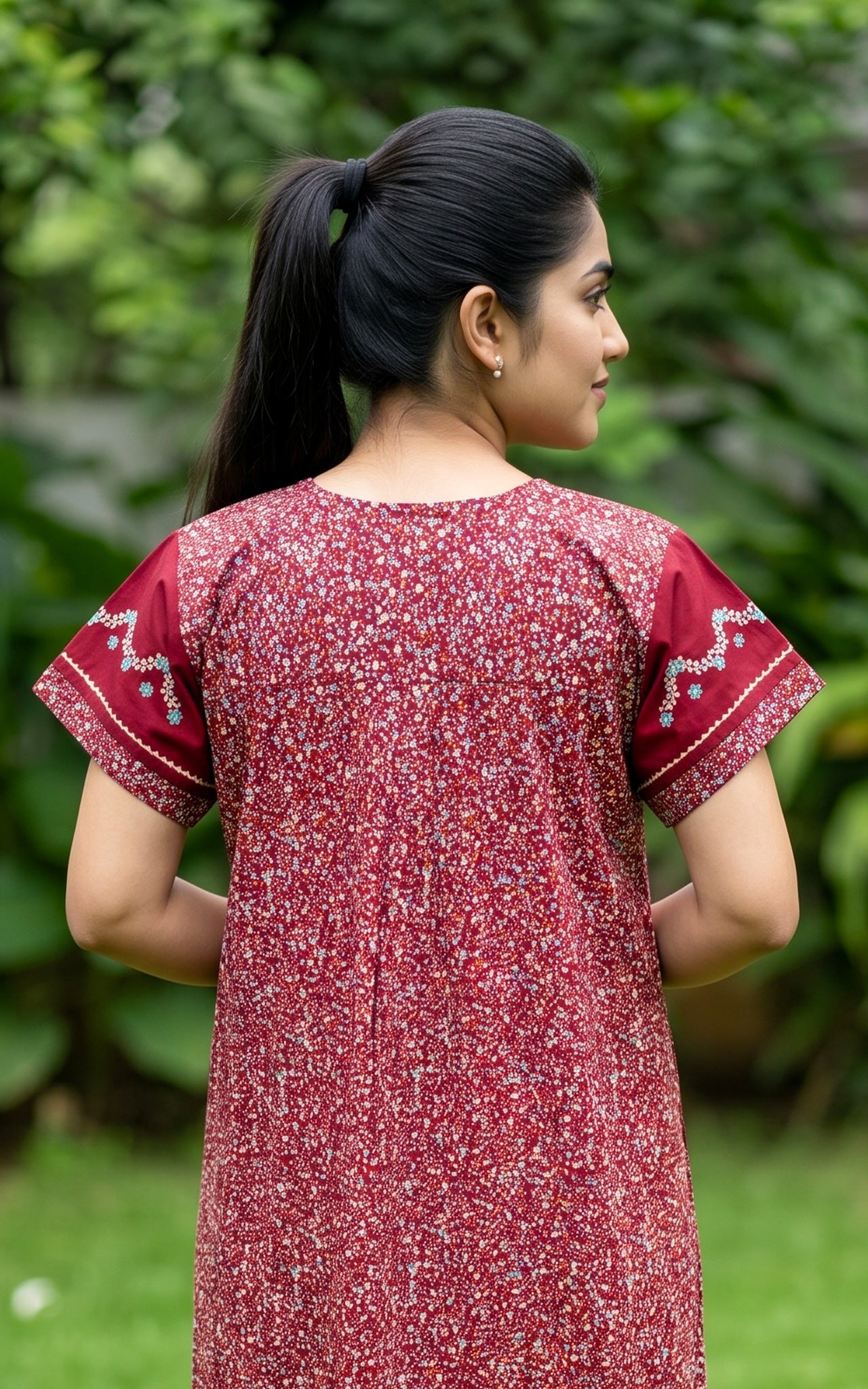 Cotton Straight Fit Nighty-162SS13