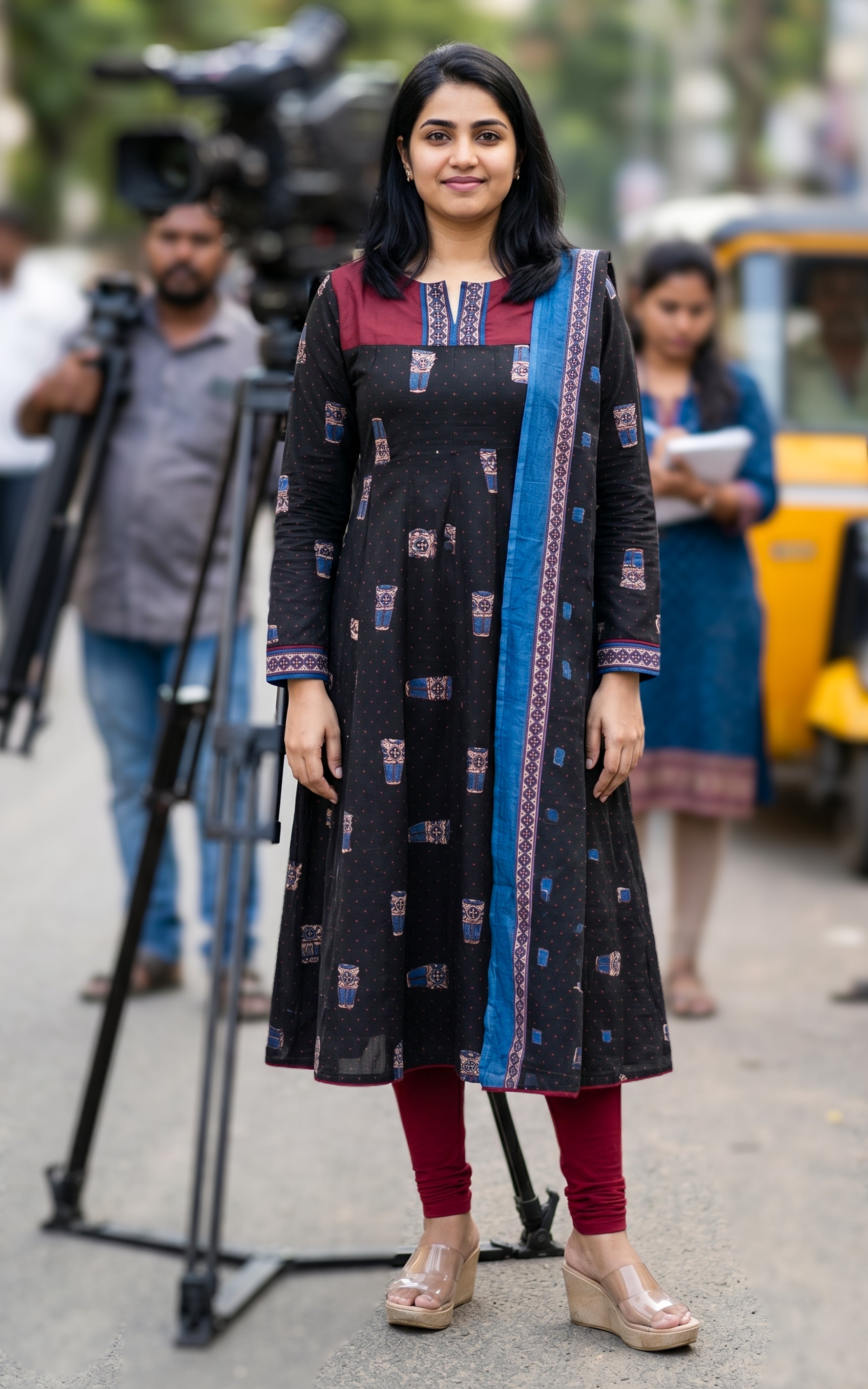 Tea Kadai B (Kurti+Dupatta)