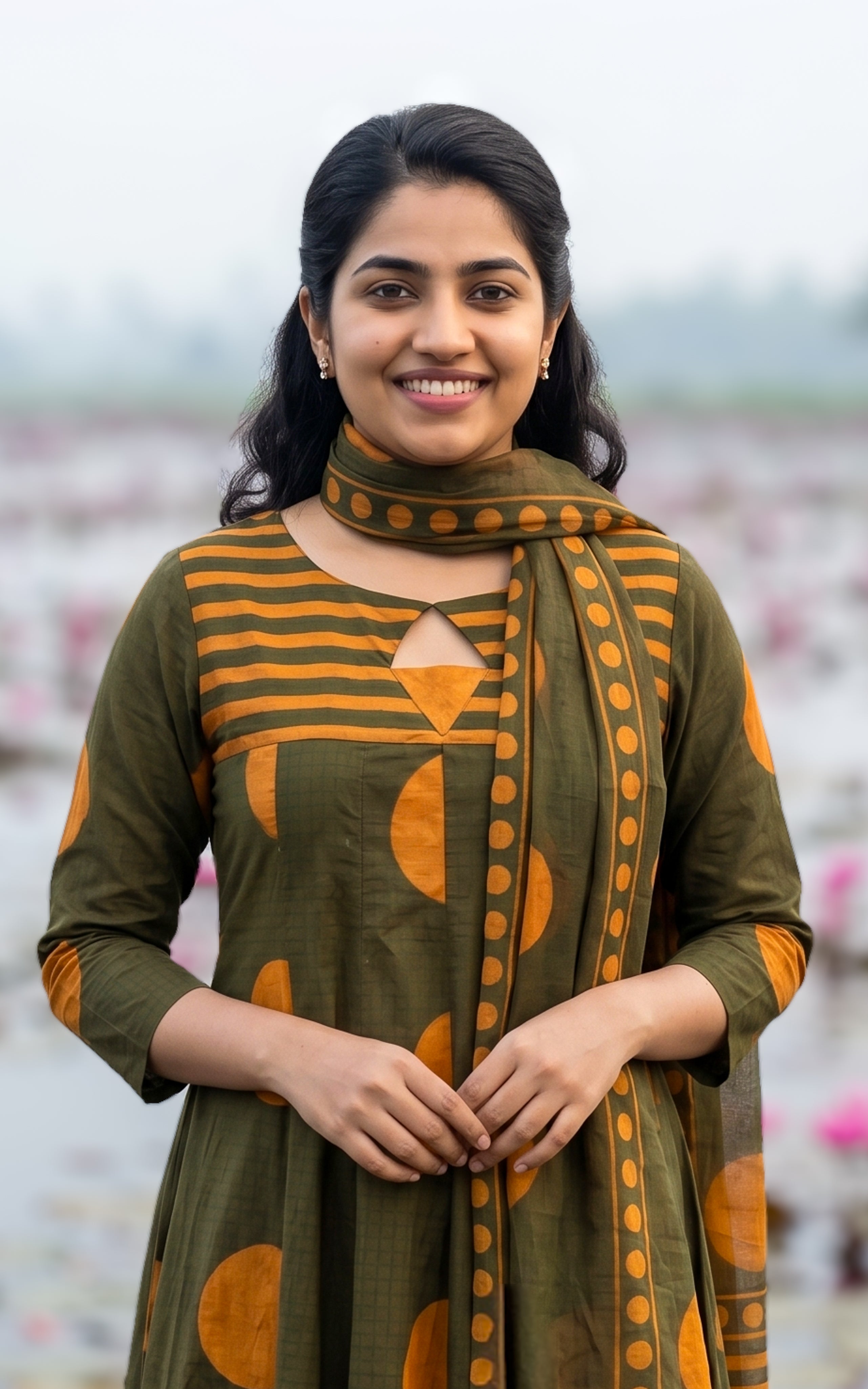 Poonguzhali E (Kurti+Pant+Dupatta)