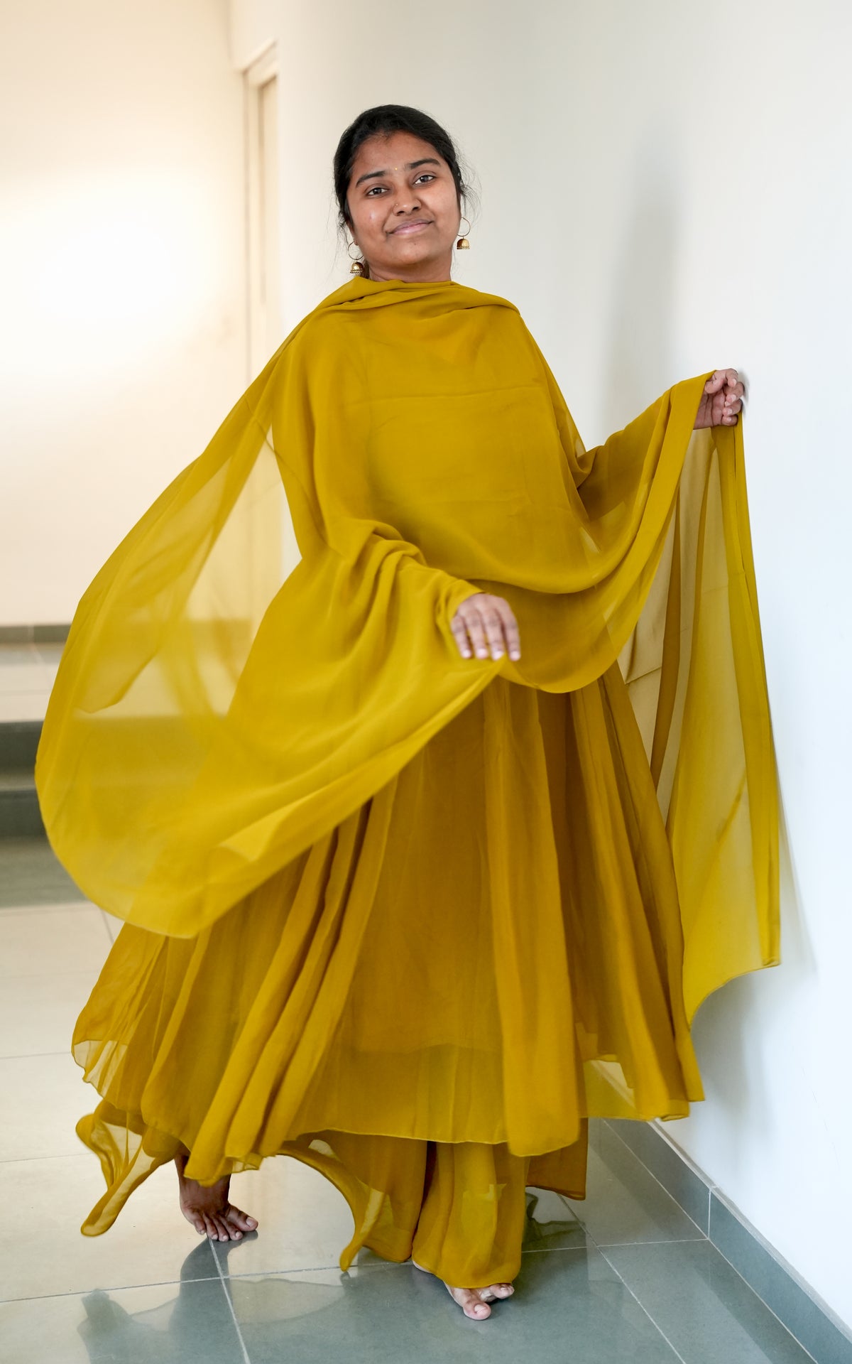 Kadhalar Dhinam Inspired E (Kurti+Pant+Dupatta)
