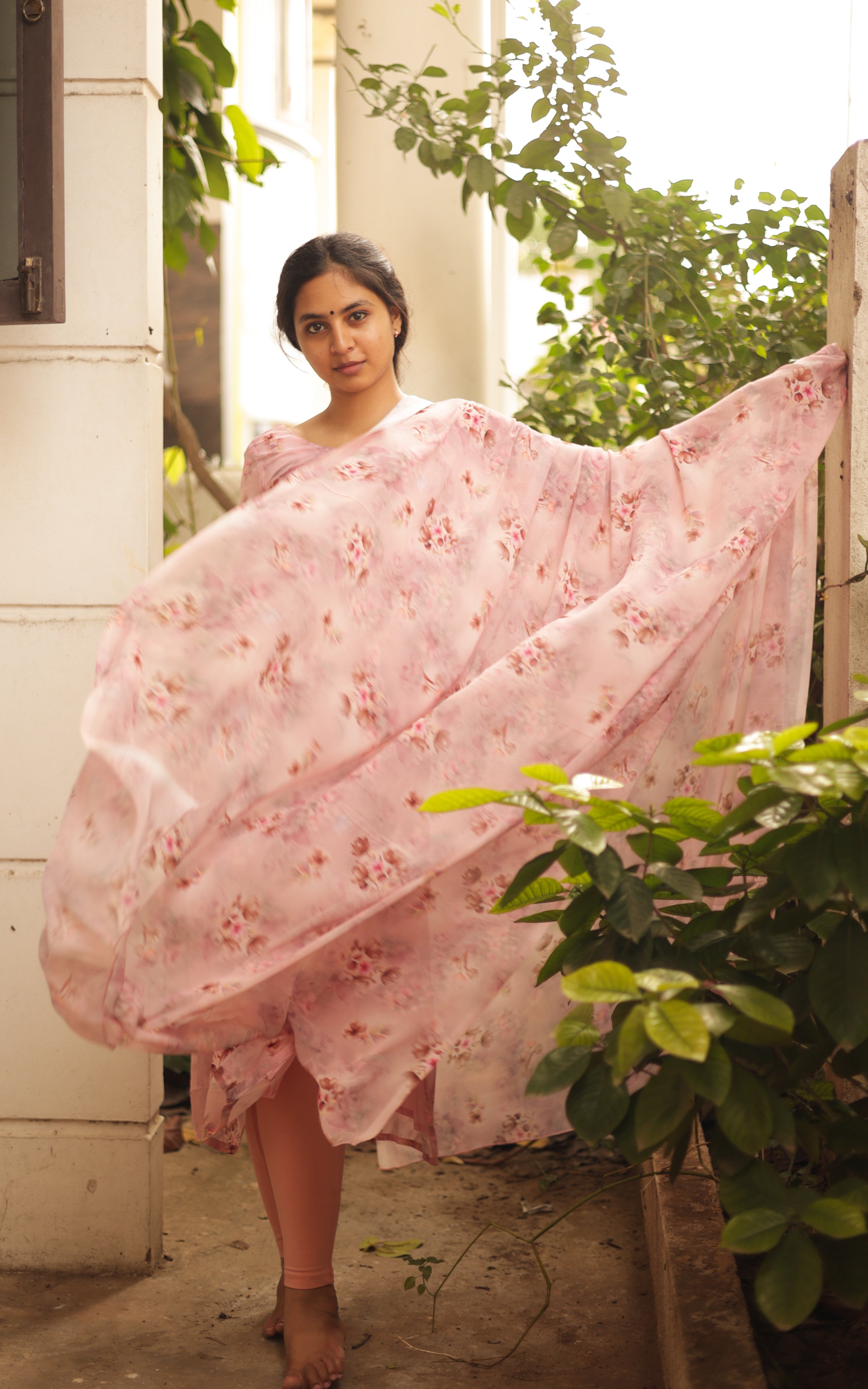 an elegant straight cut kurti add a simple round neckline for trendy design 