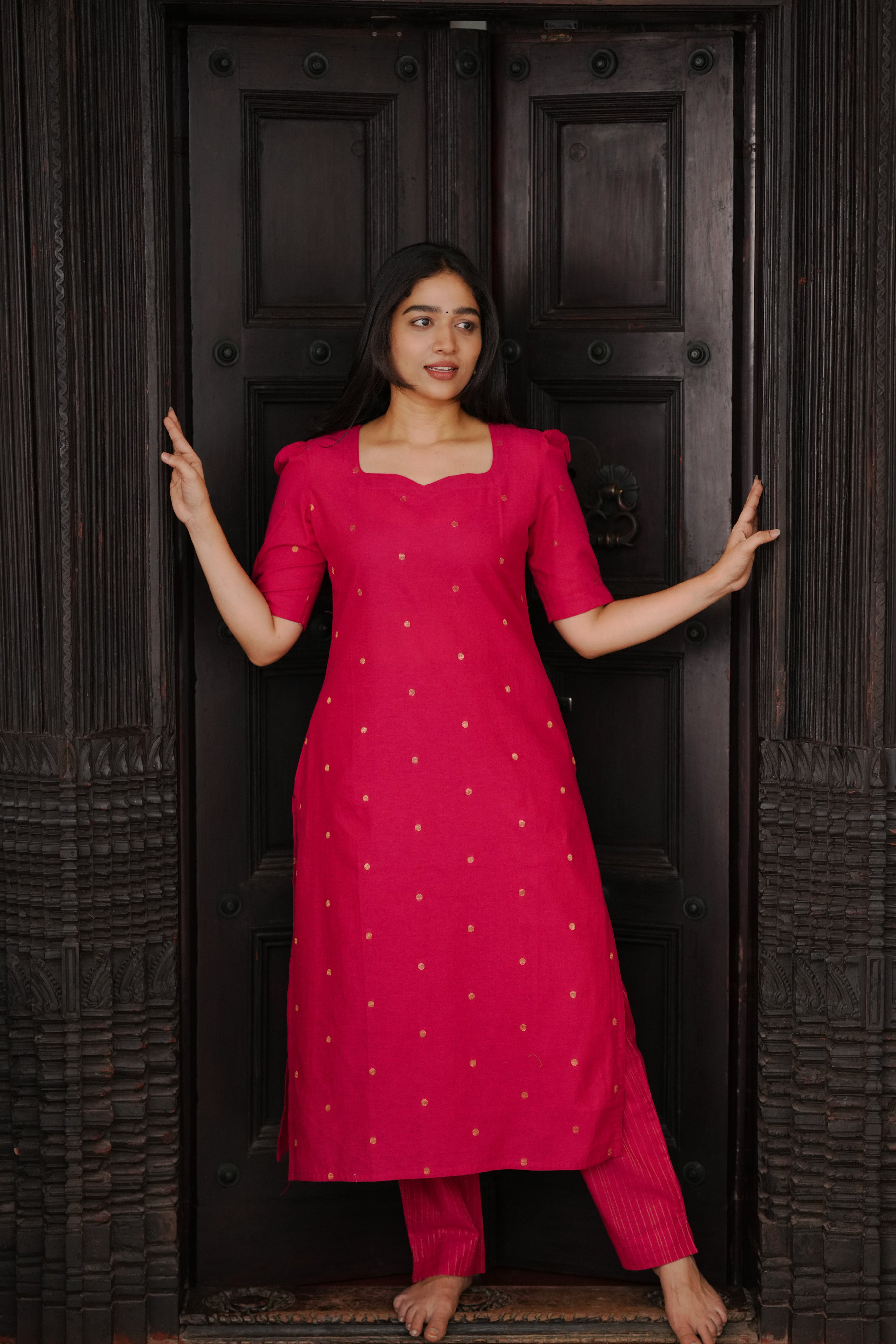 Daily wear breathable south cotton kurti set