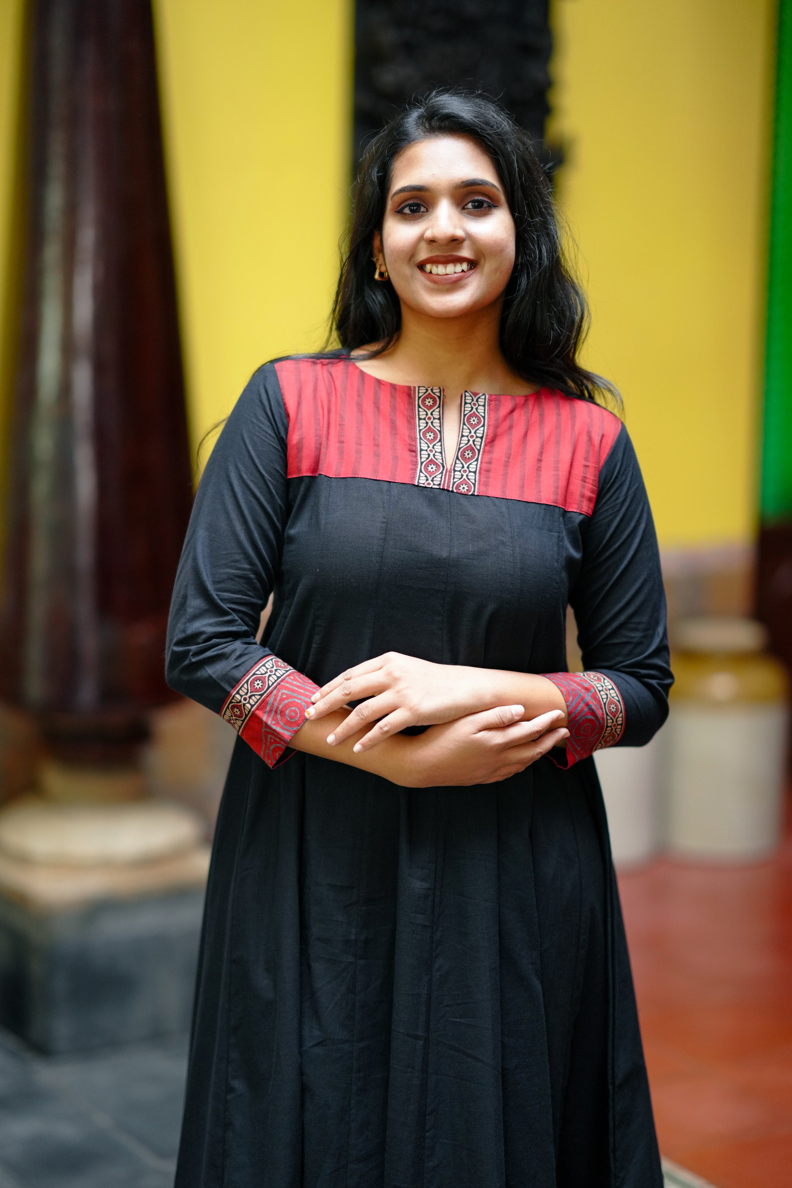 daily wear black kurti set
soft cotton kurti with pocket