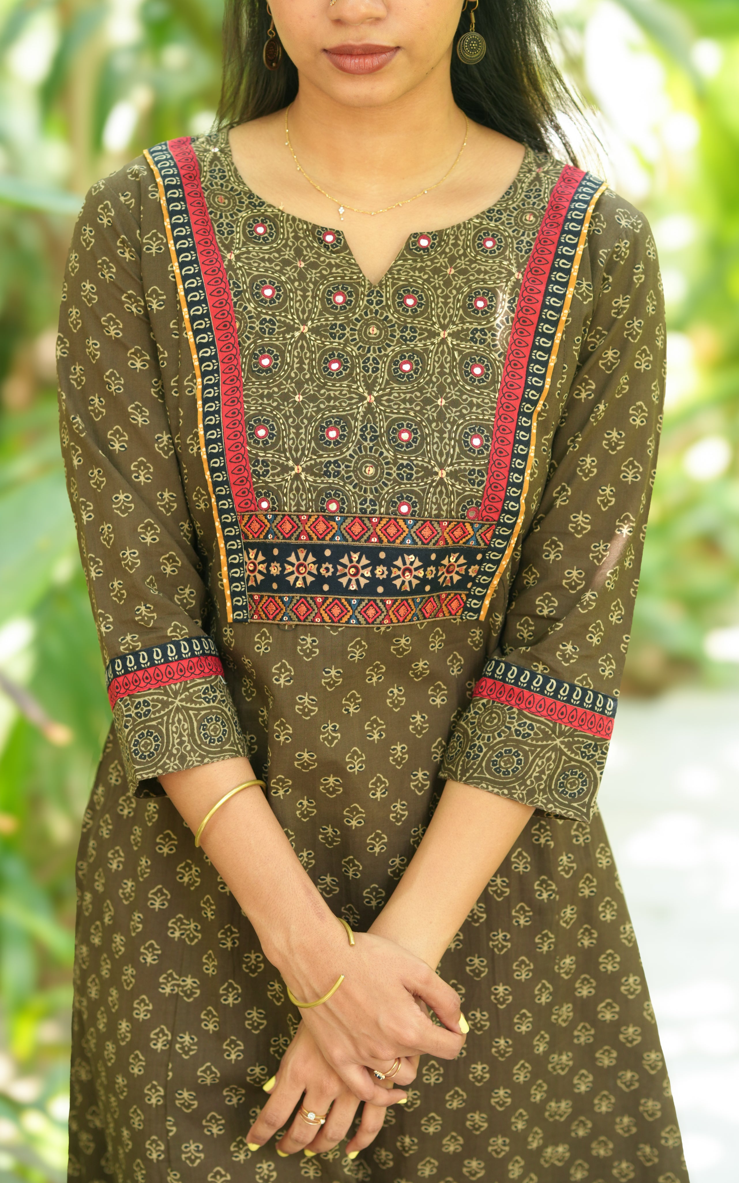 Cotton simple Aline kurti for women