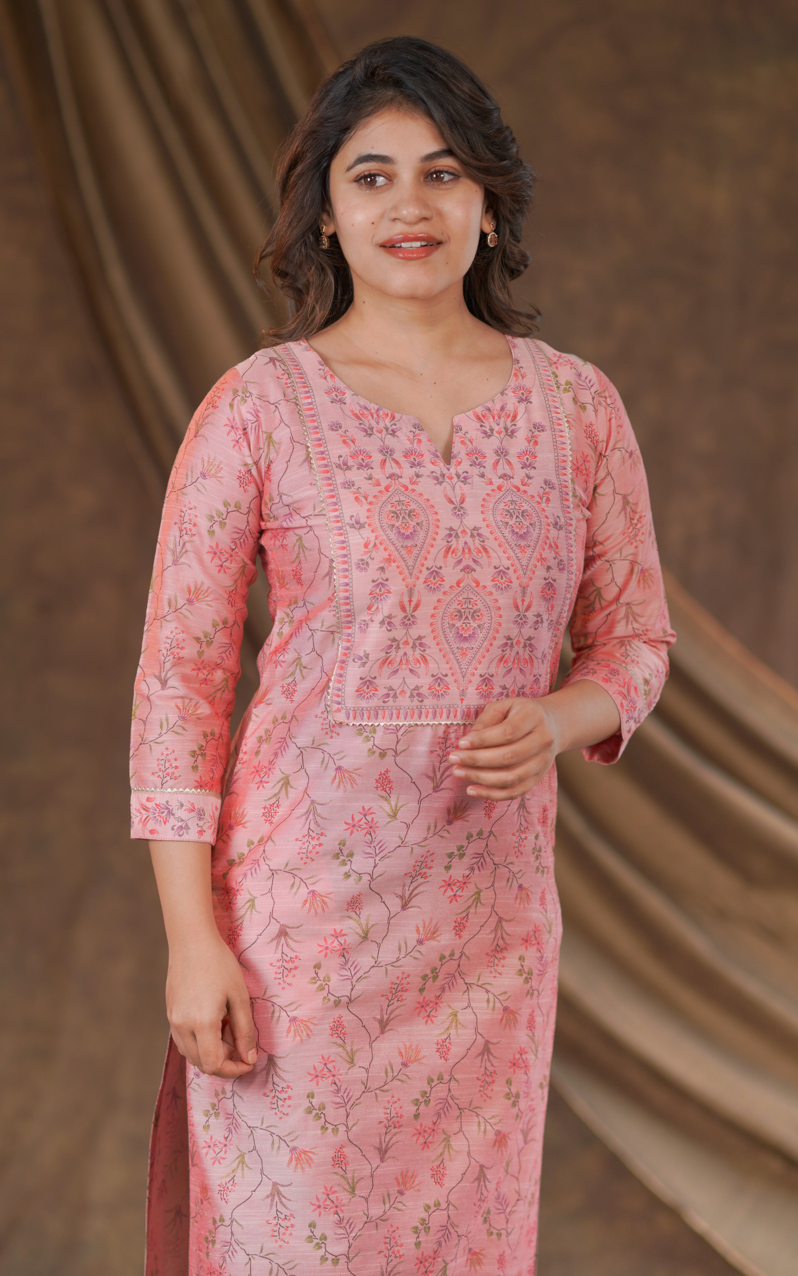 Pink kurti for women