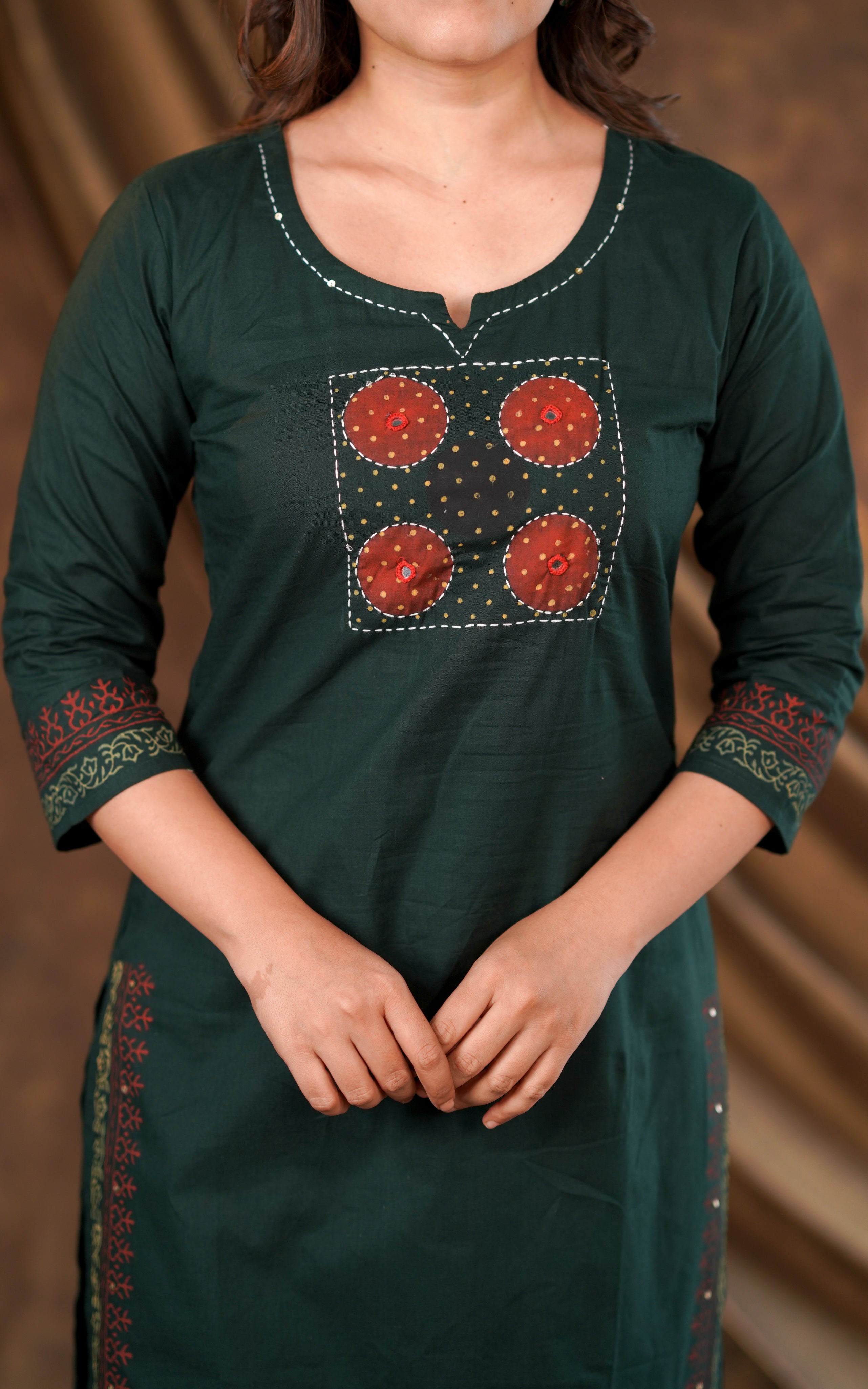Straight cut kurti with palazzo pant sets