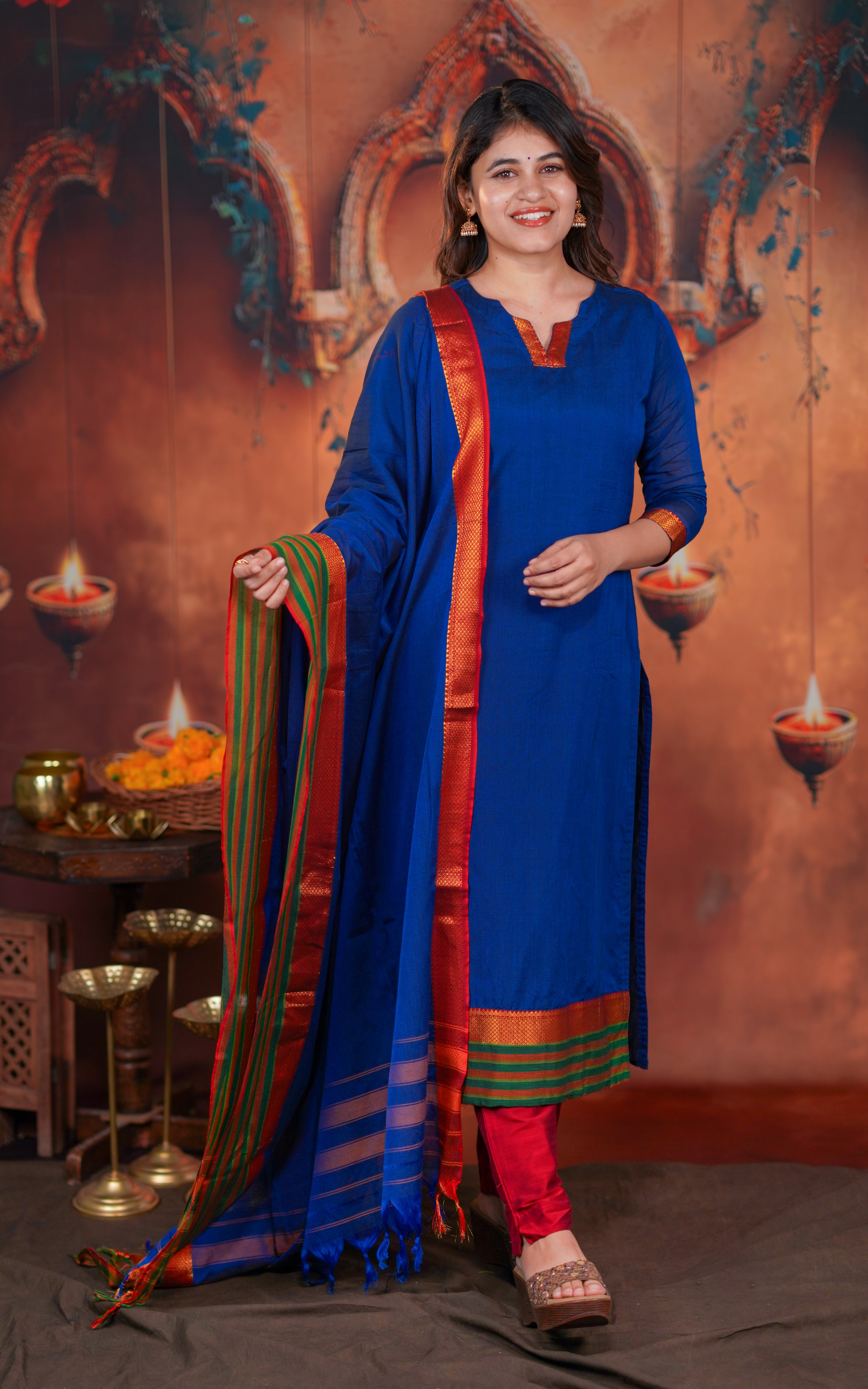 Royal blue kurti for women