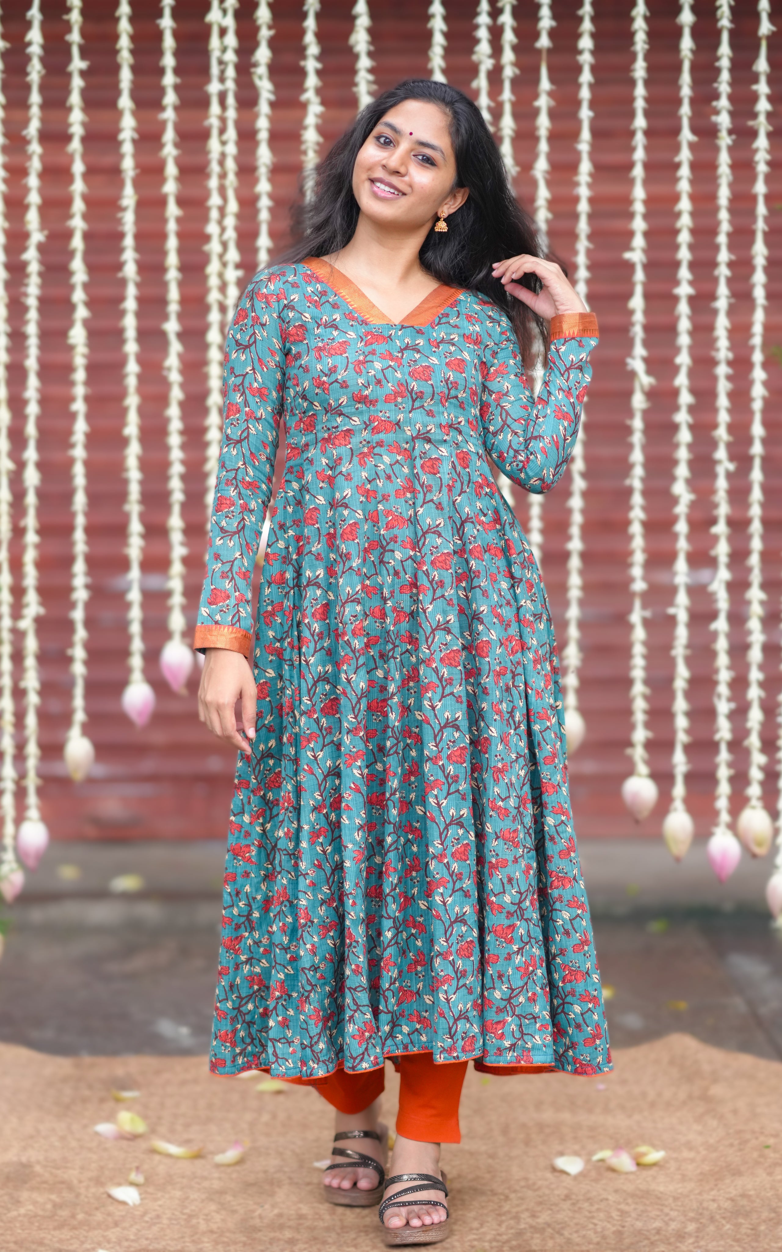 Cotton Anarkali kurti for casual wear