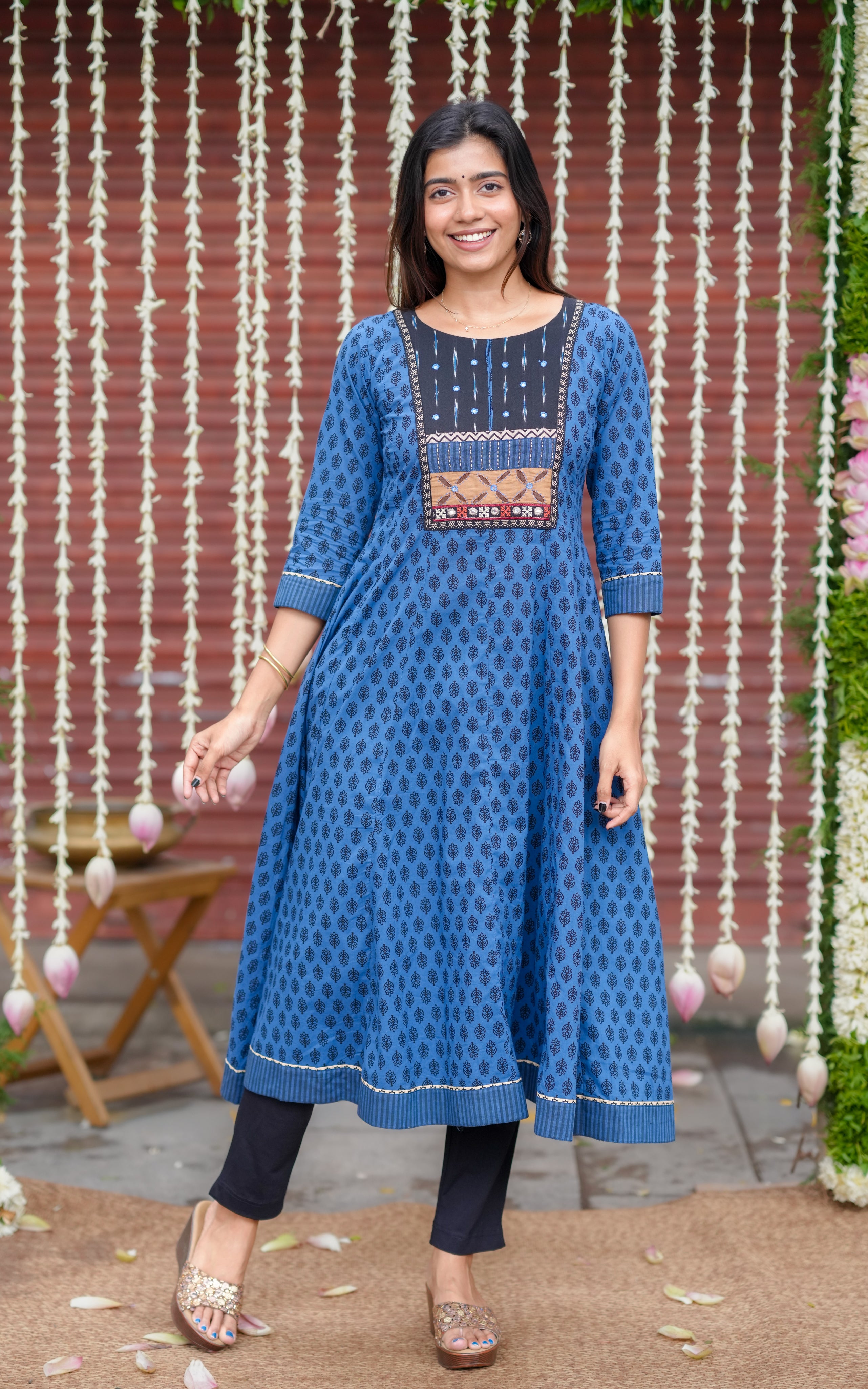 Embroidered Anarkali kurti