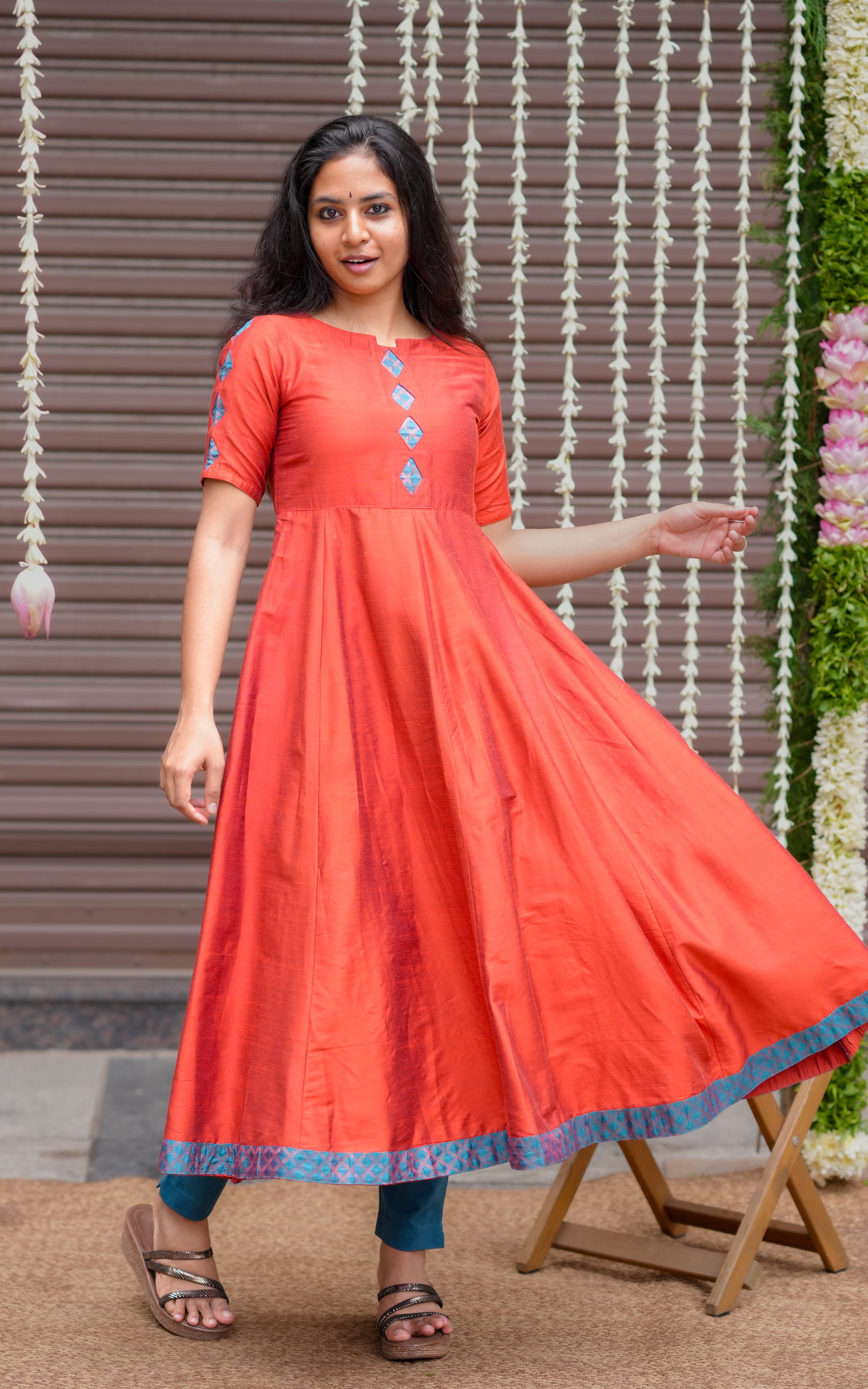 Silk Anarkali for festive season
