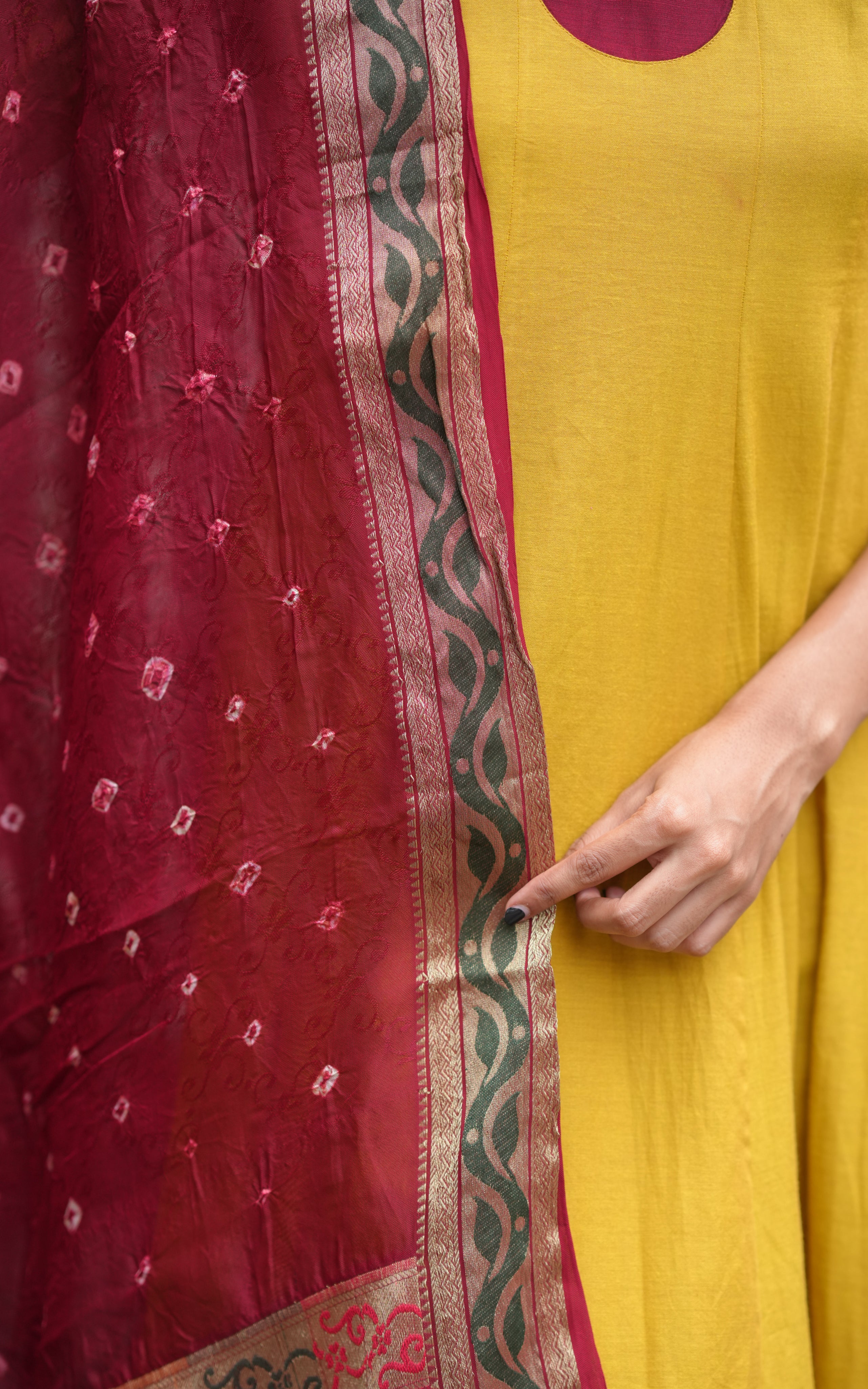 Anarkali kurti with Dupatta