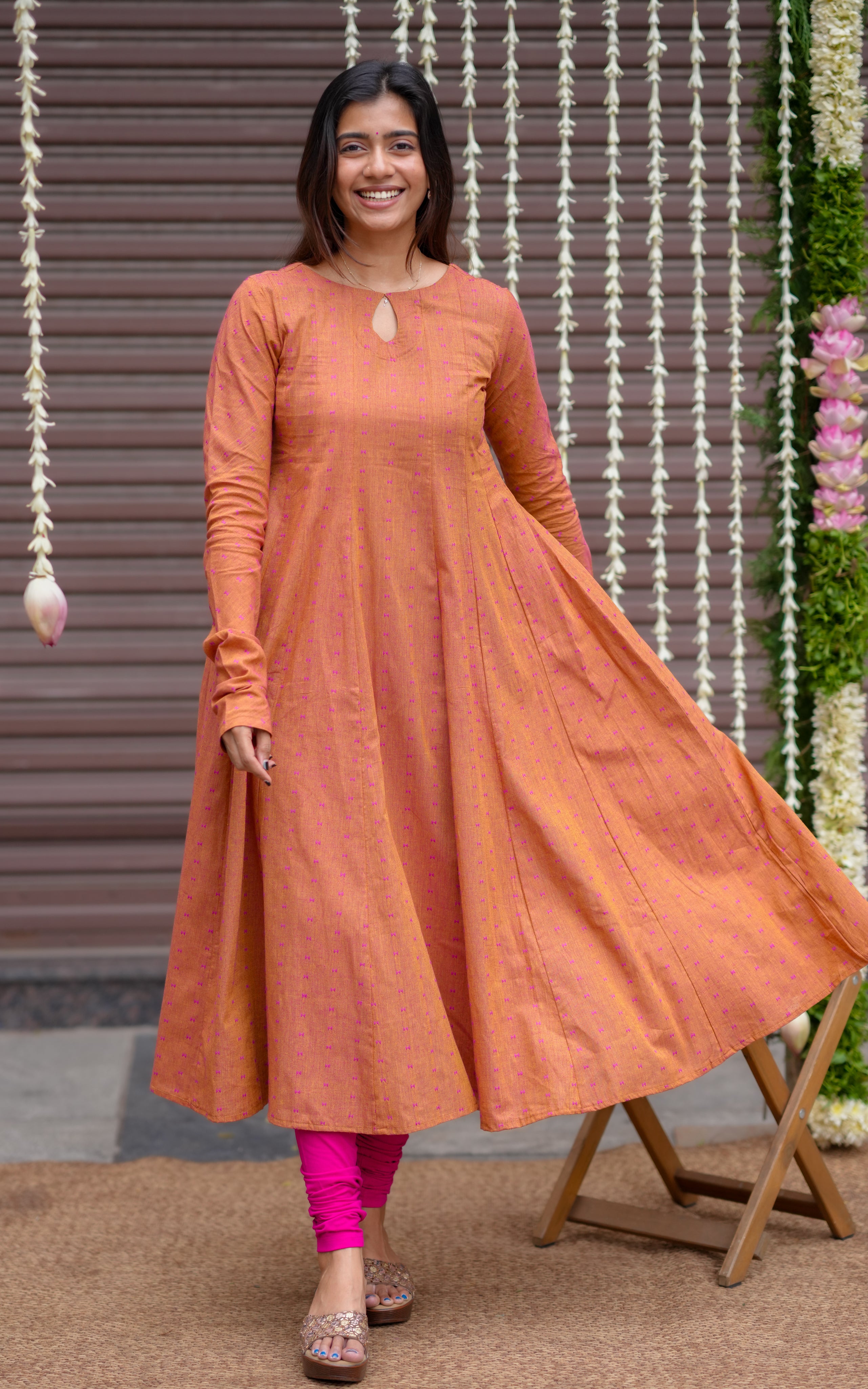 Anarkali kurti 
