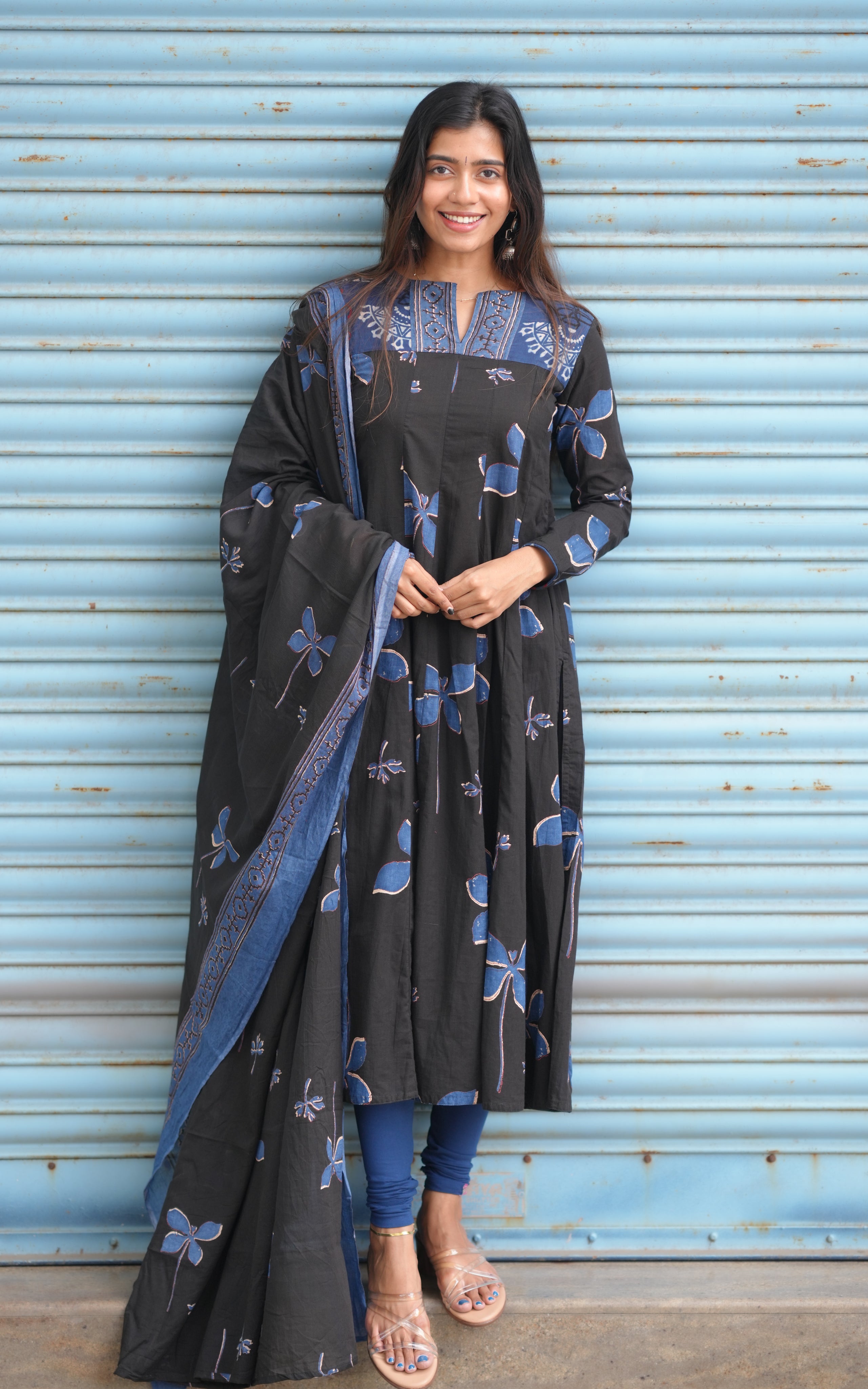 Full-sleeve Anarkali kurti