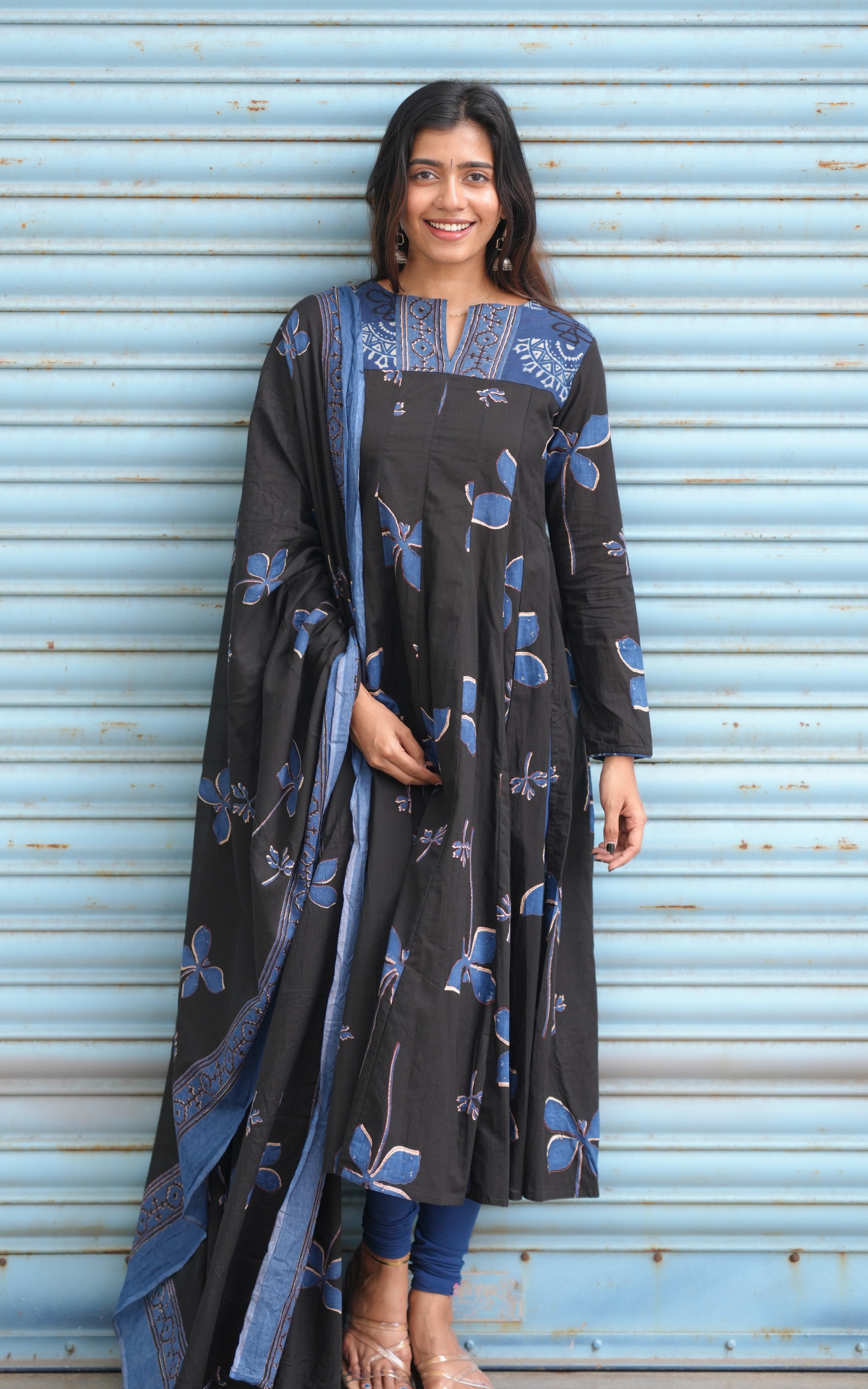Designer Anarkali with dupatta