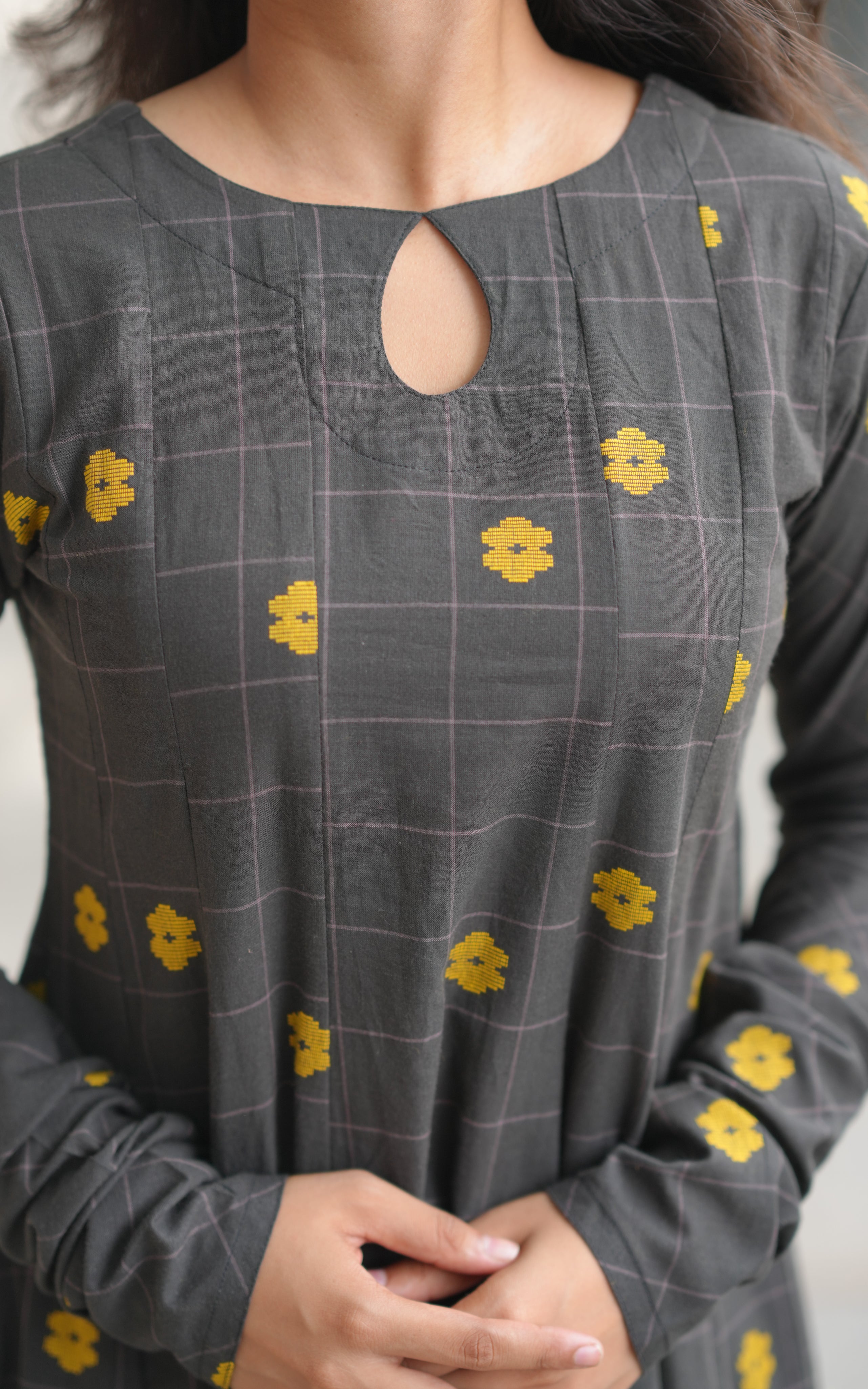 Anarkali kurti with churidar
