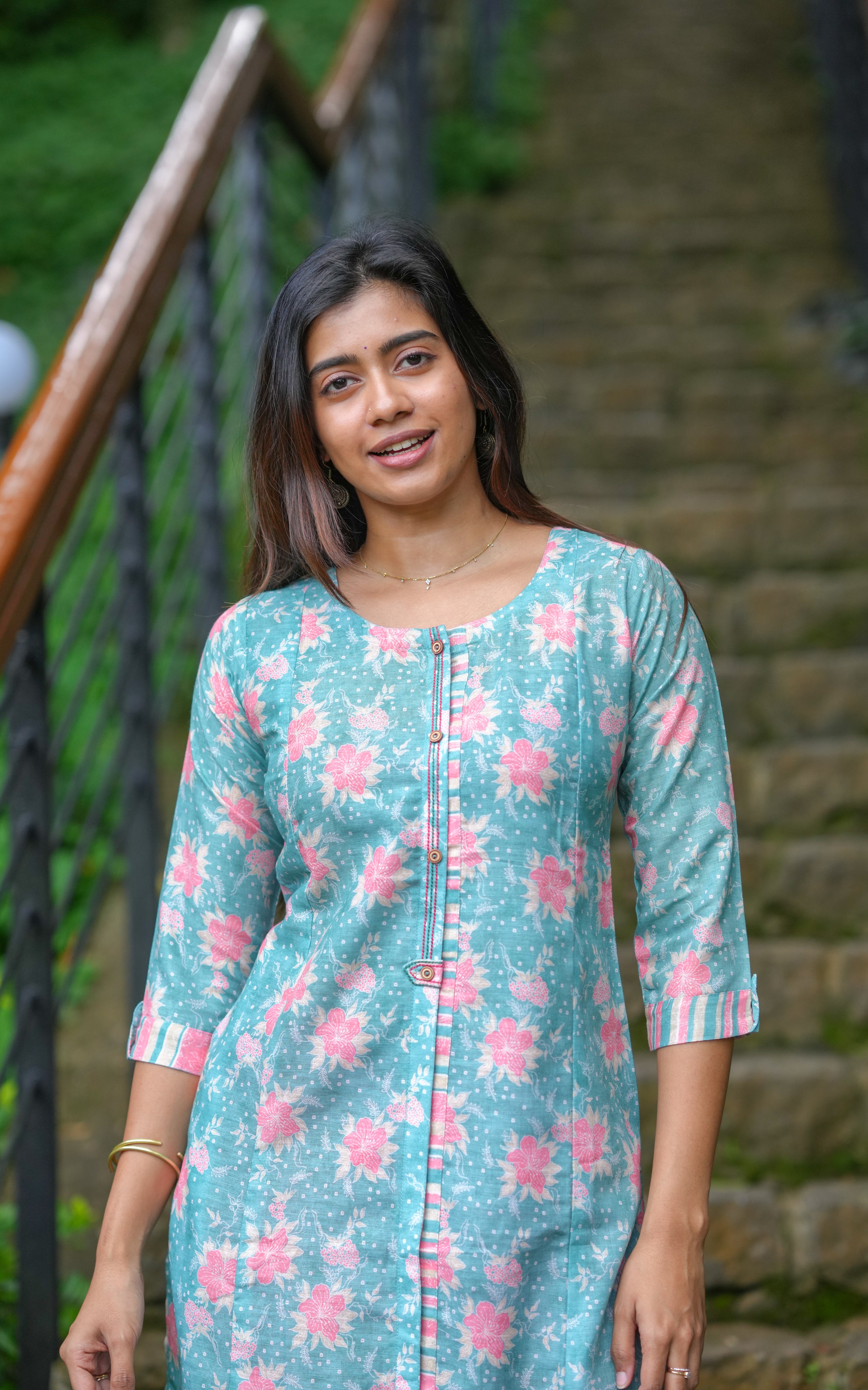 Straight-cut kurti.
