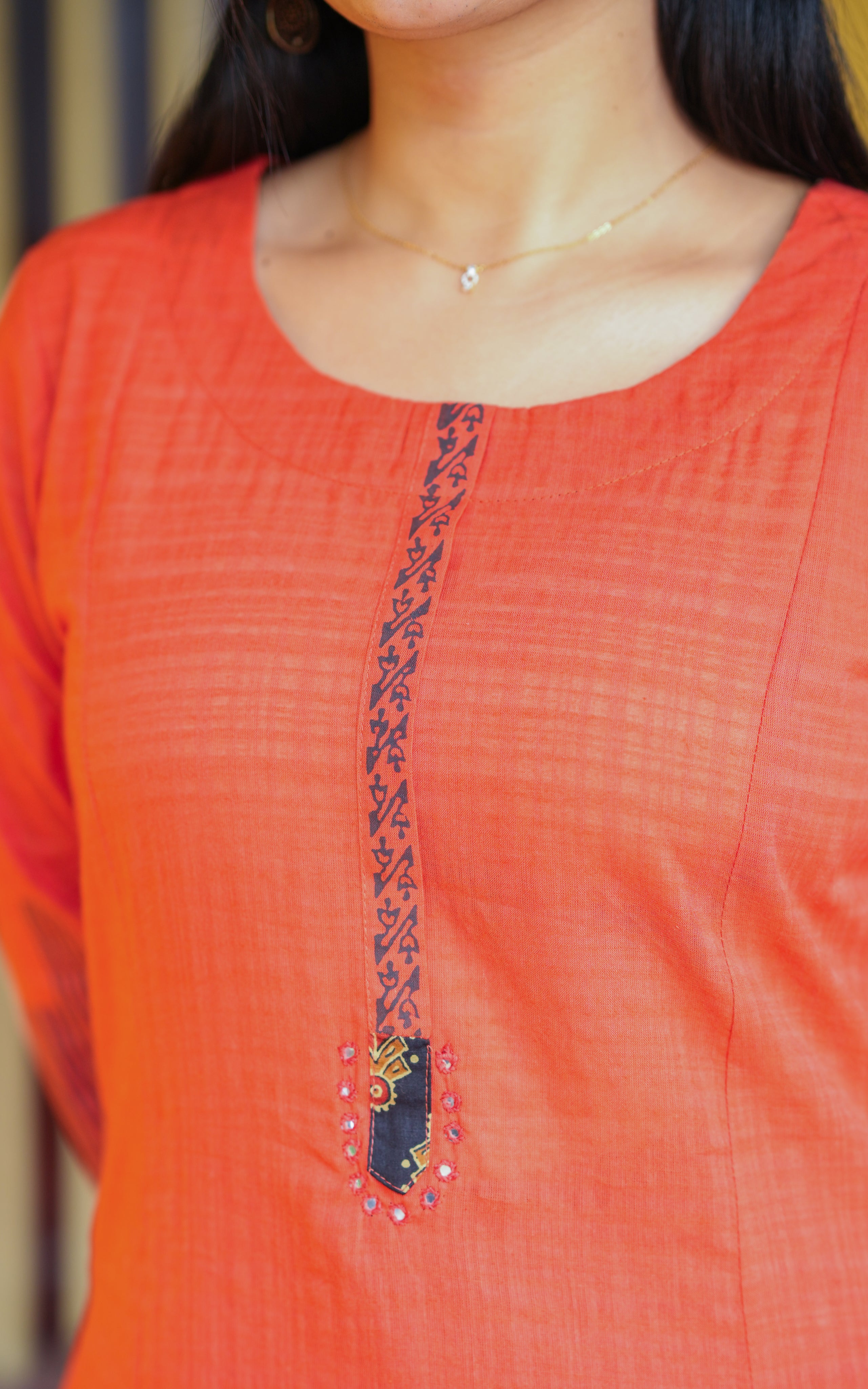 three fourth sleeve kurti women