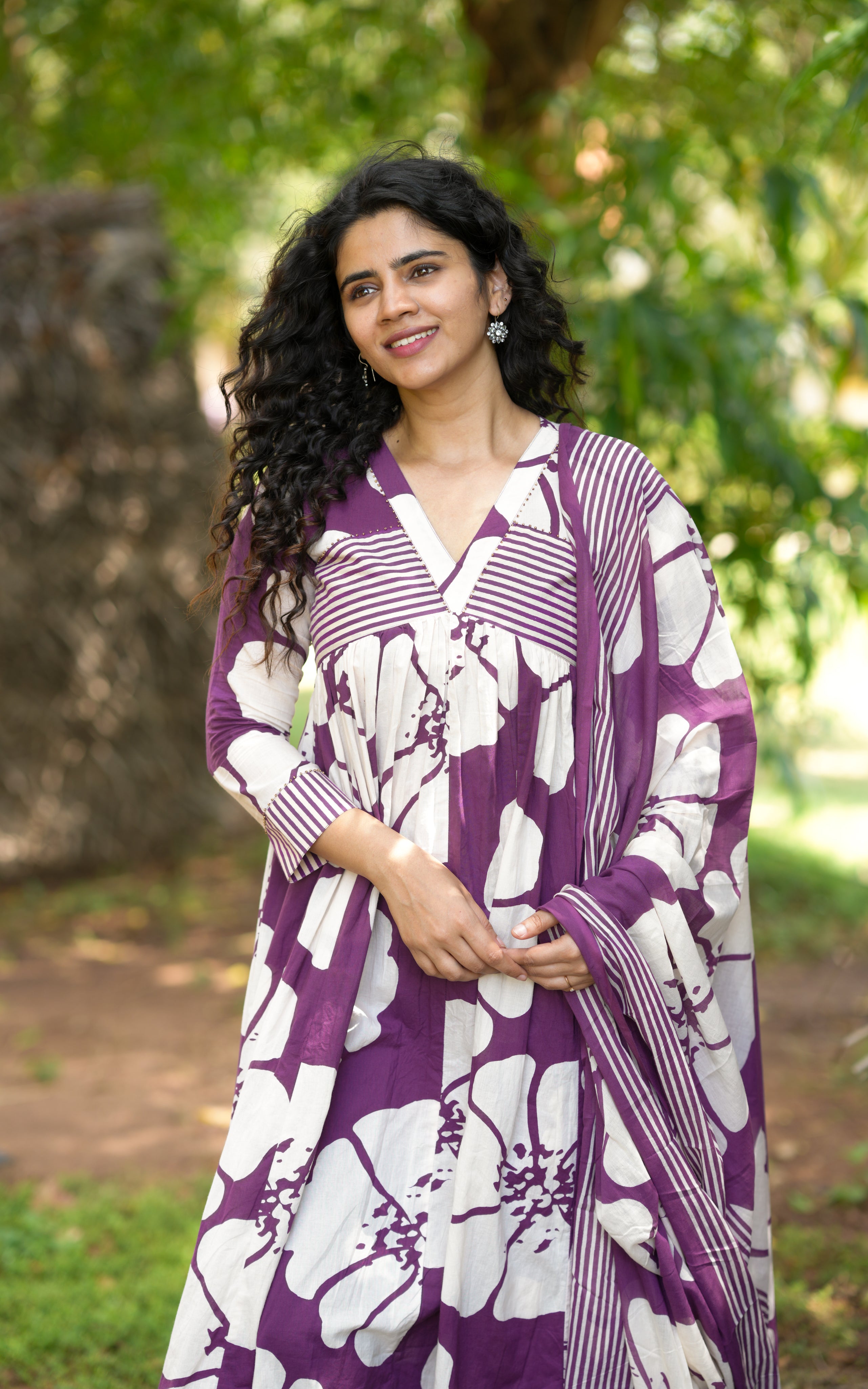 stylish aline kurti for office wear
