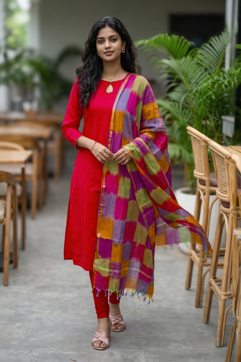 Nakshathra K (Kurti+Dupatta)
