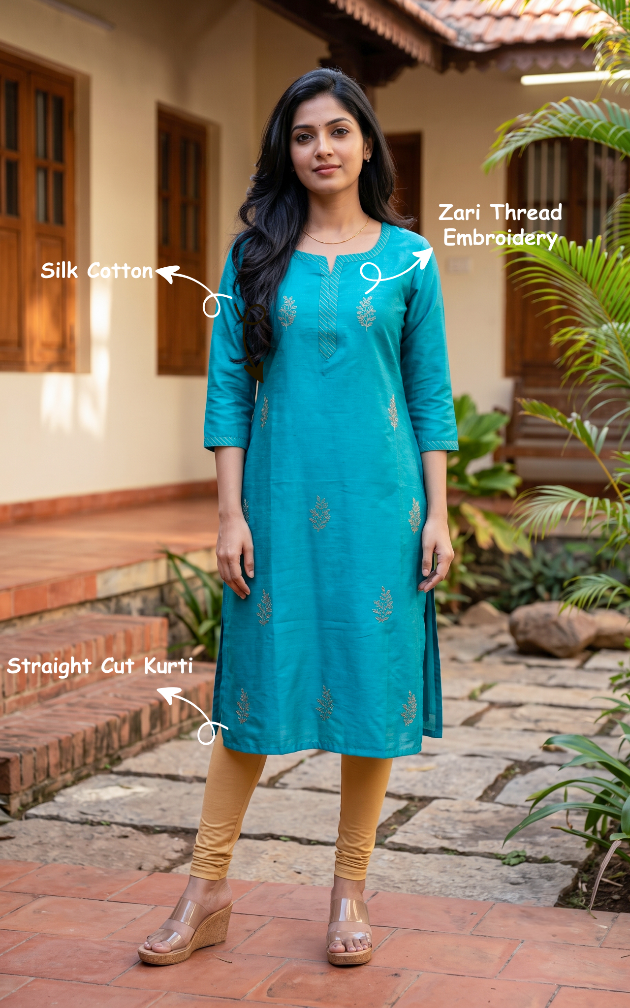 Aathmaja Teal Blue