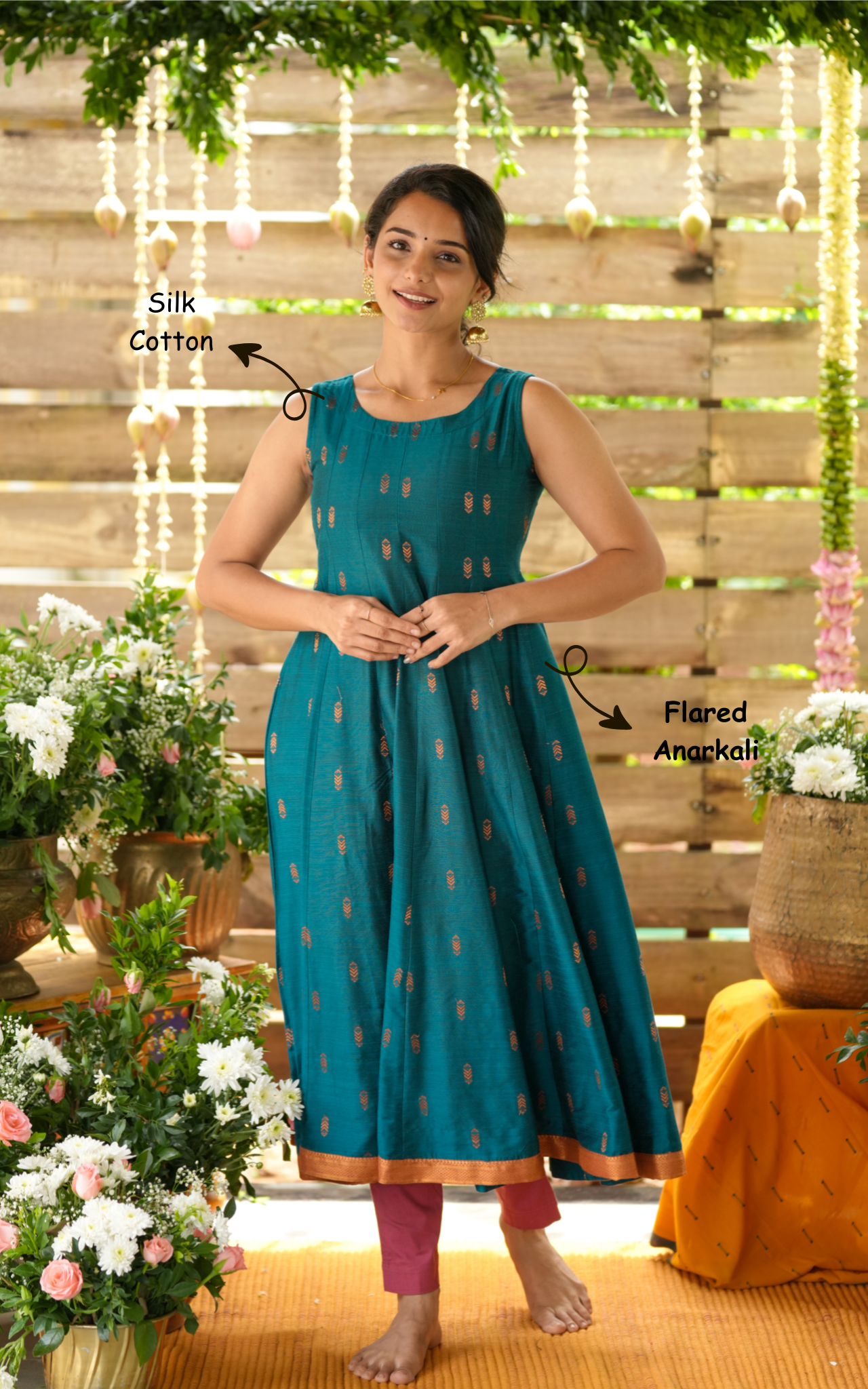 Anarkali kurti for festive occasions