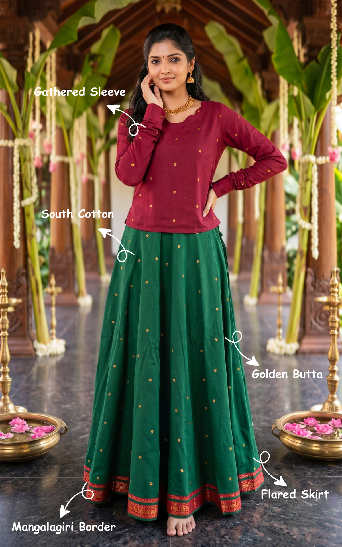 Soundariya Skirt Set