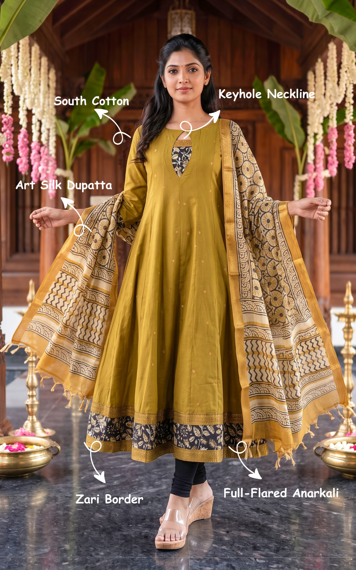 Aazhimathi (Kurti+Dupatta)