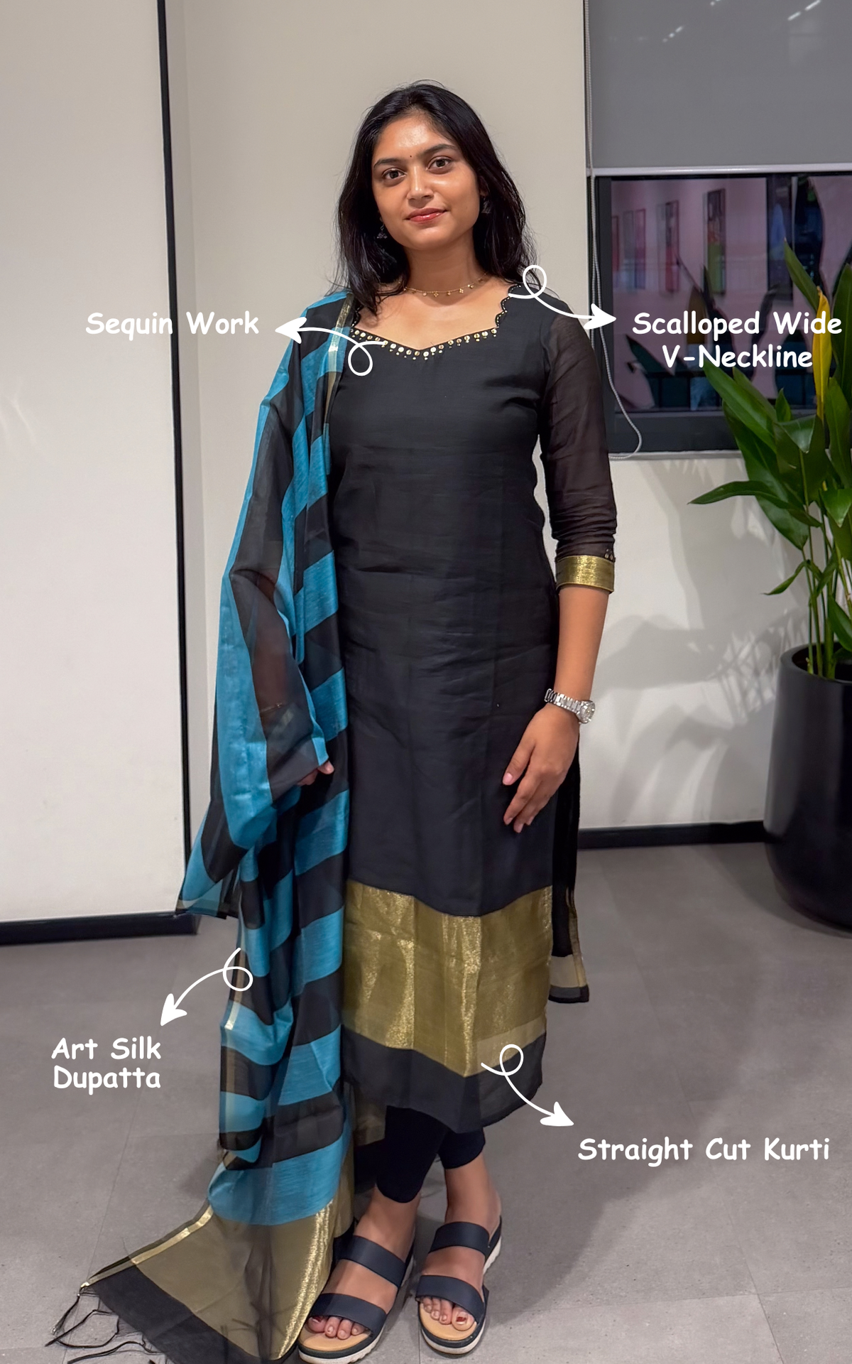 Retro Colors Naseema A (Kurti+Dupatta)