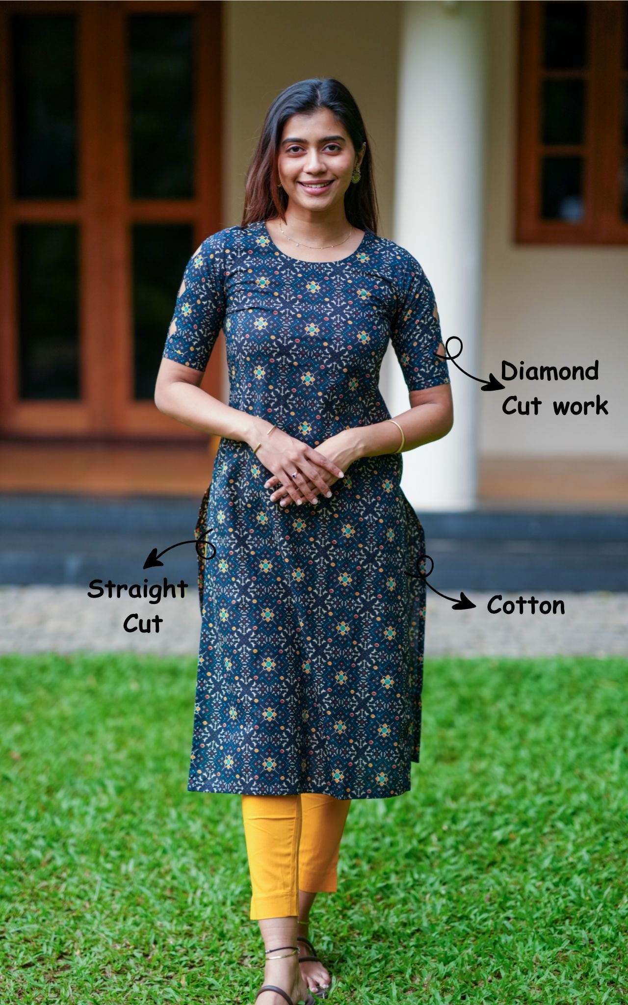 Hamsini Teal Blue