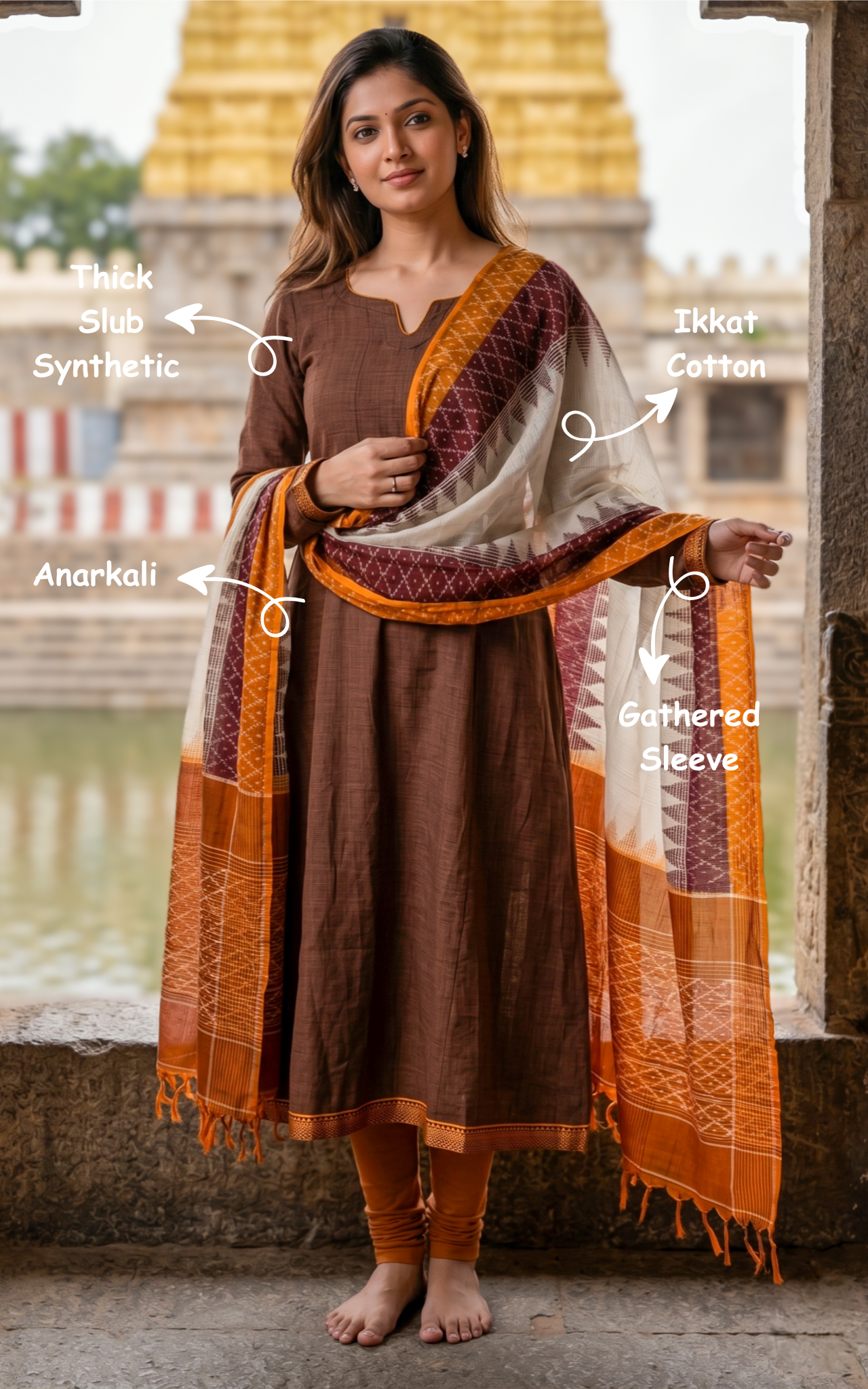 Elegant anarkali with piping detail

Trendy anarkali kurti with dupatta